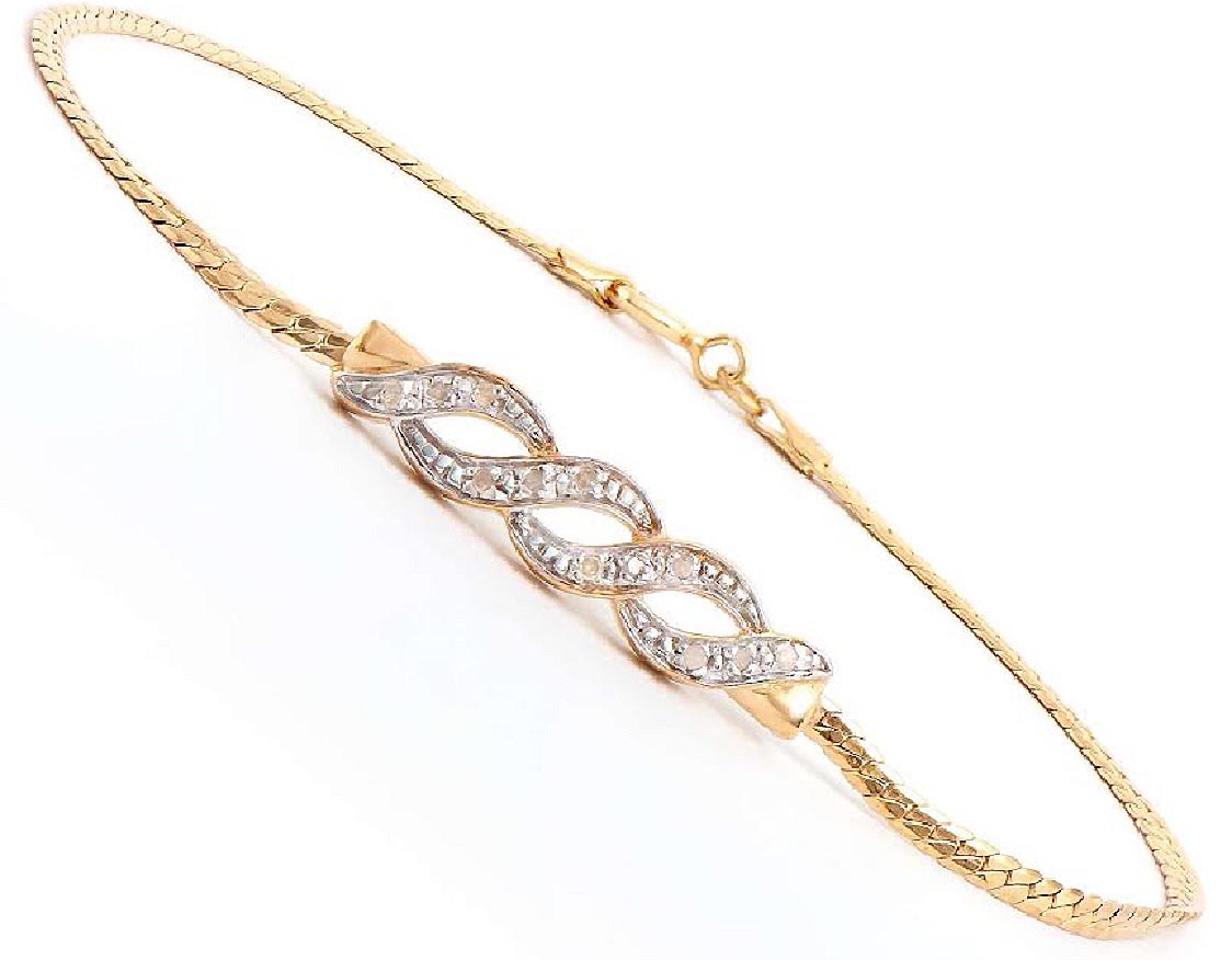 $2,335 Value! 0.18 CTW Natural Diamonds Designer Bracelet NEW