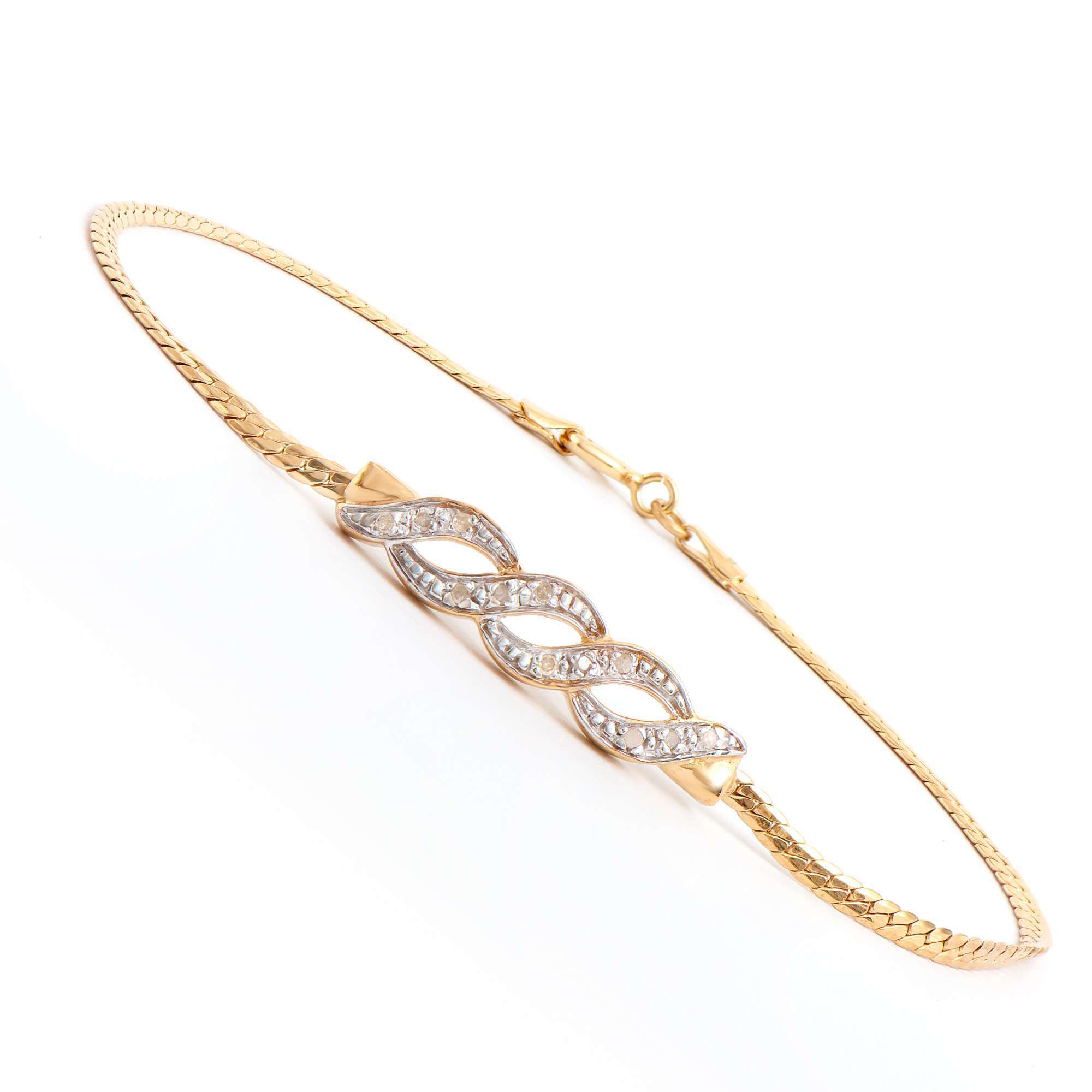 $2,335 Value! 0.18 CTW Natural Diamonds Designer Bracelet NEW  335 Government Surplus Auction - Photo #2