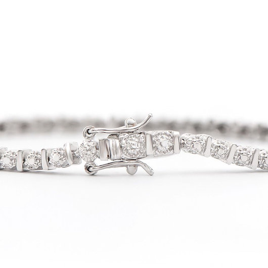 NEW $2,375 Value! 0.36 Ctw Natural Diamonds Designer Bracelet  375 Government Surplus Auction - Photo #3