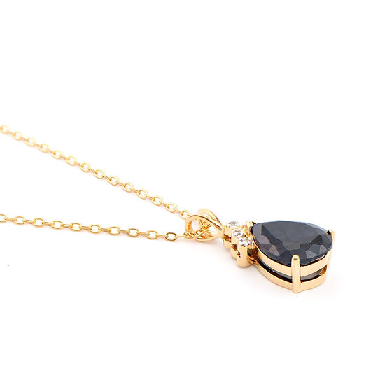 $1,895 Value! 6.06 cts Natural Sapphire & Diamond Designer Necklace NEW  895 Government Surplus Auction - Photo #2