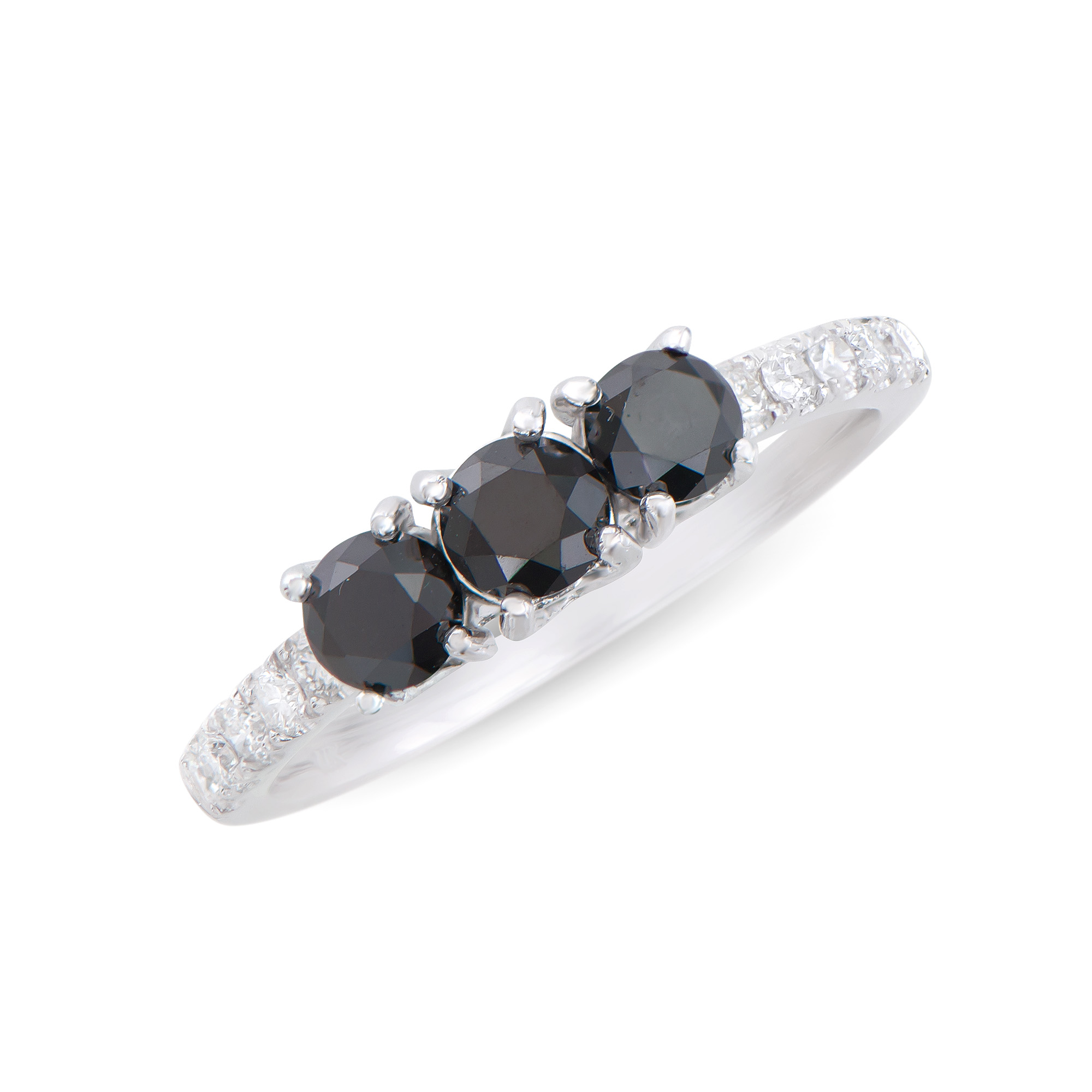 $7,895 Value! 1.28 CTW GLS Certified Natural Black & White Diamond 14K Gold Ring NEW  895 Government Surplus Auction - Photo #5