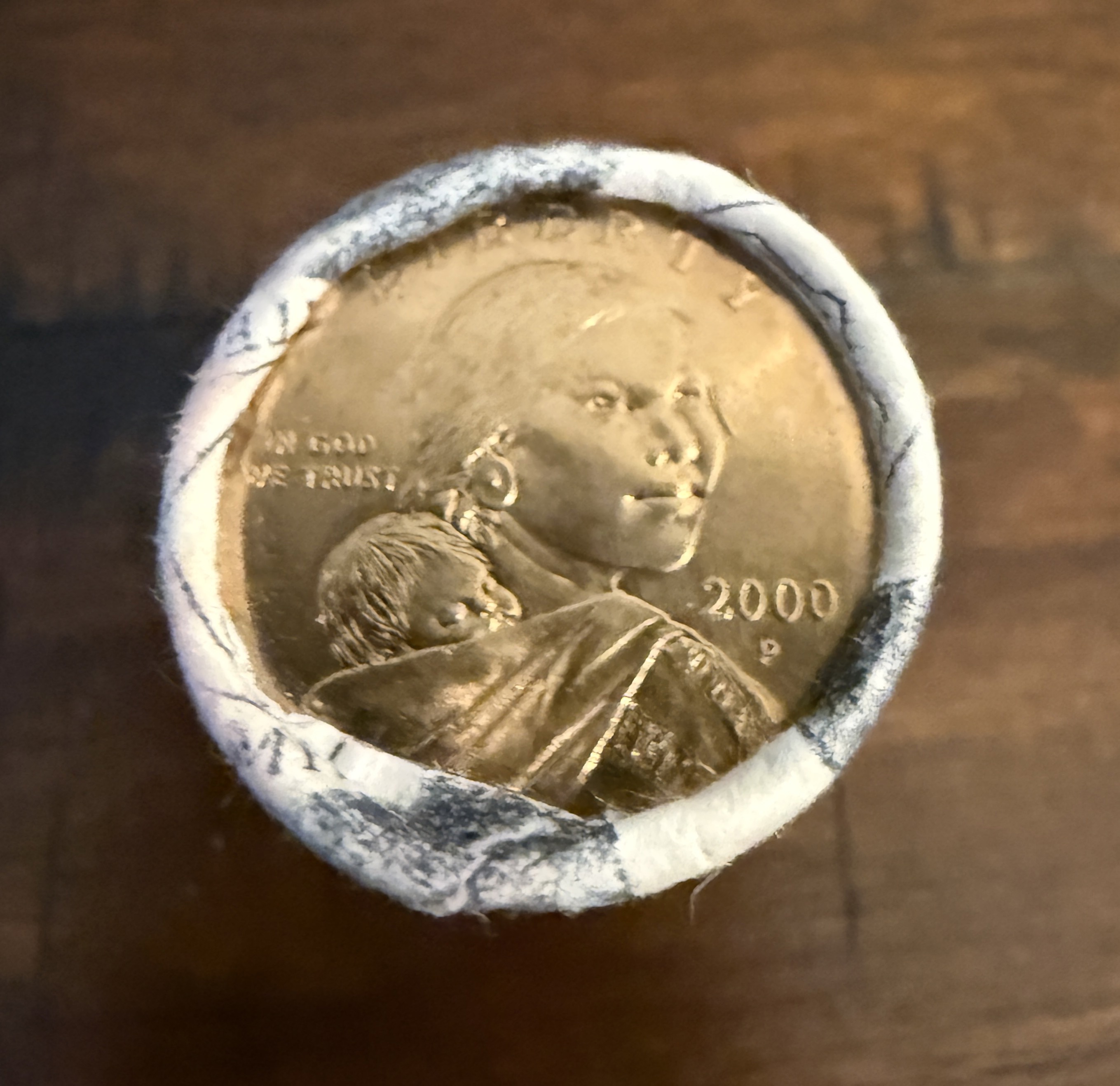 $250,000.00 Coin Inside? Unopened Mint Roll - 2000P Sacagawea Dollars!  250 Government Surplus Auction - Photo #4