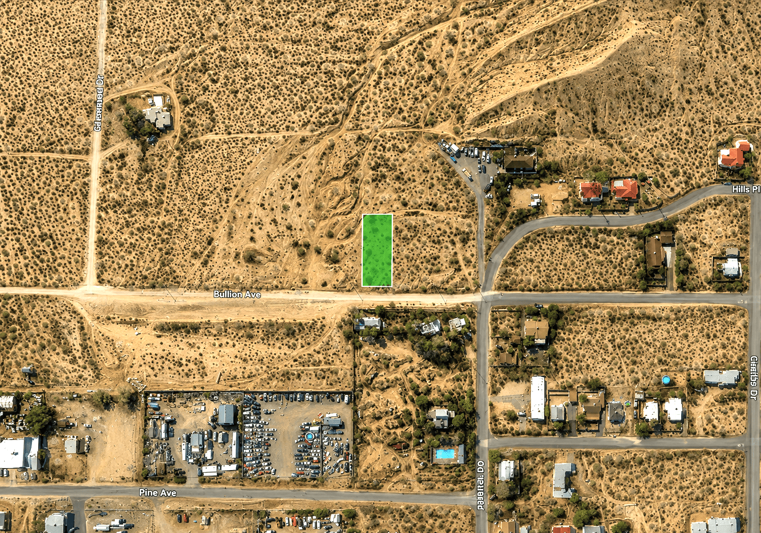 owner financed Size: 0.19 acres  APN: 0617-061-04-0000  Address: Bullion Ave Twentynine Palms CA