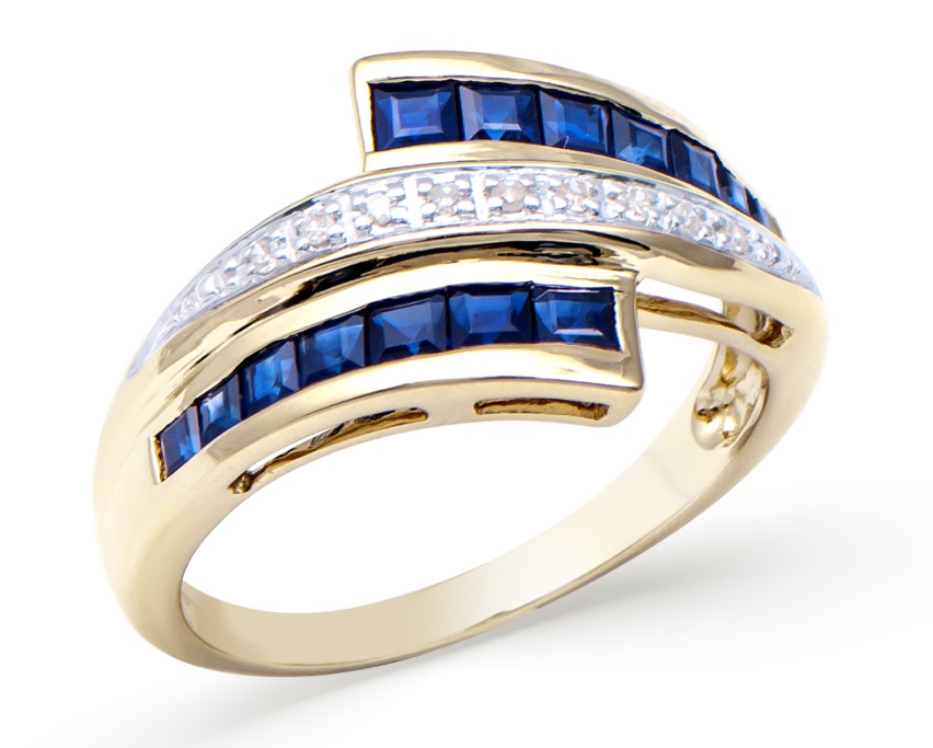 $6,395 Value! 1.02 Cts GLS Certified Natural Blue Sapphire Diamond 14K Gold Designer Ring  395 Government Surplus Auction - Photo #4
