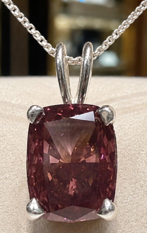 WE SHIP  $6,300 3.04ct Lab Grown FANCY PINK Diamond Pendant with Chain - IGI & UGL CERTS New