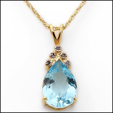 $1,895 Value! 5.09 cts Natural Blue Topaz & Diamond 18KGP Designer Necklace