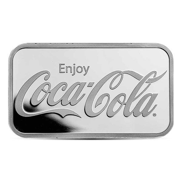 Great Investment! Coca-Cola Silver Bar - 1 Ounce .999 Pure IRA Approved  999 Government Surplus Auction - Photo #3
