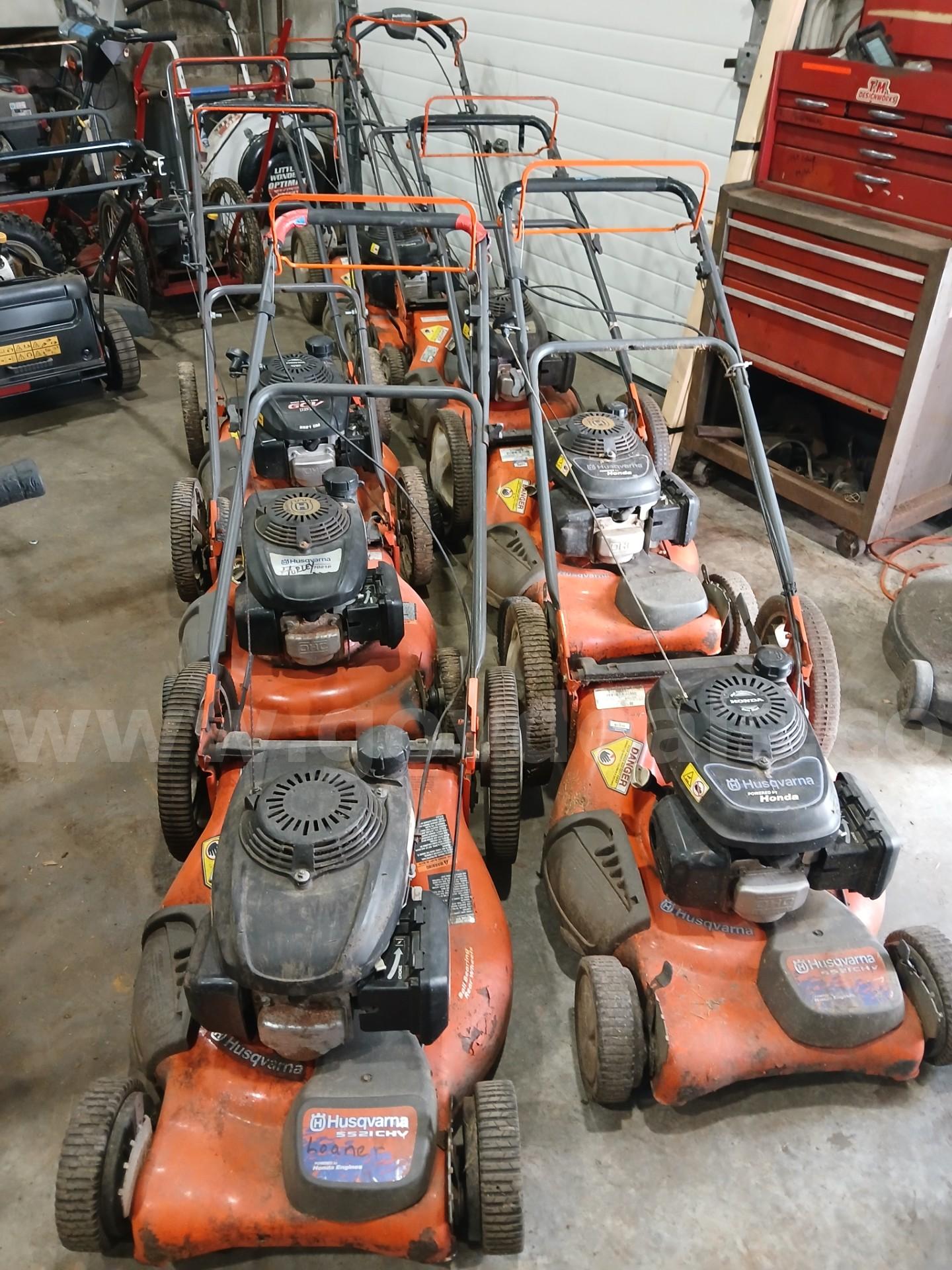 A Lot of (7) Husqvarna Push Lawnmowers   Government Surplus Auction - Primary Photo