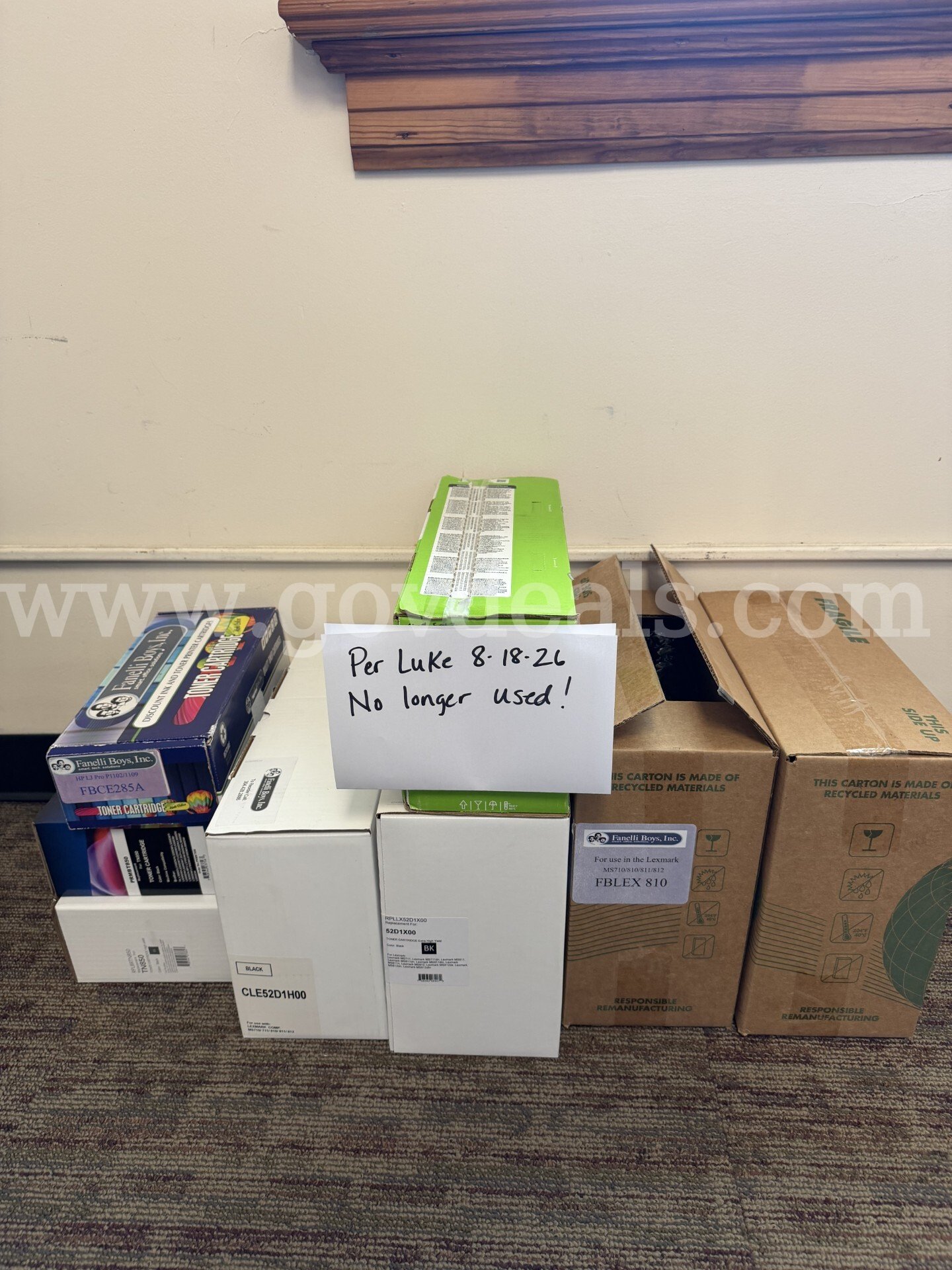 Printer Cartridge for LexMark   Government Surplus Auction - Primary Photo
