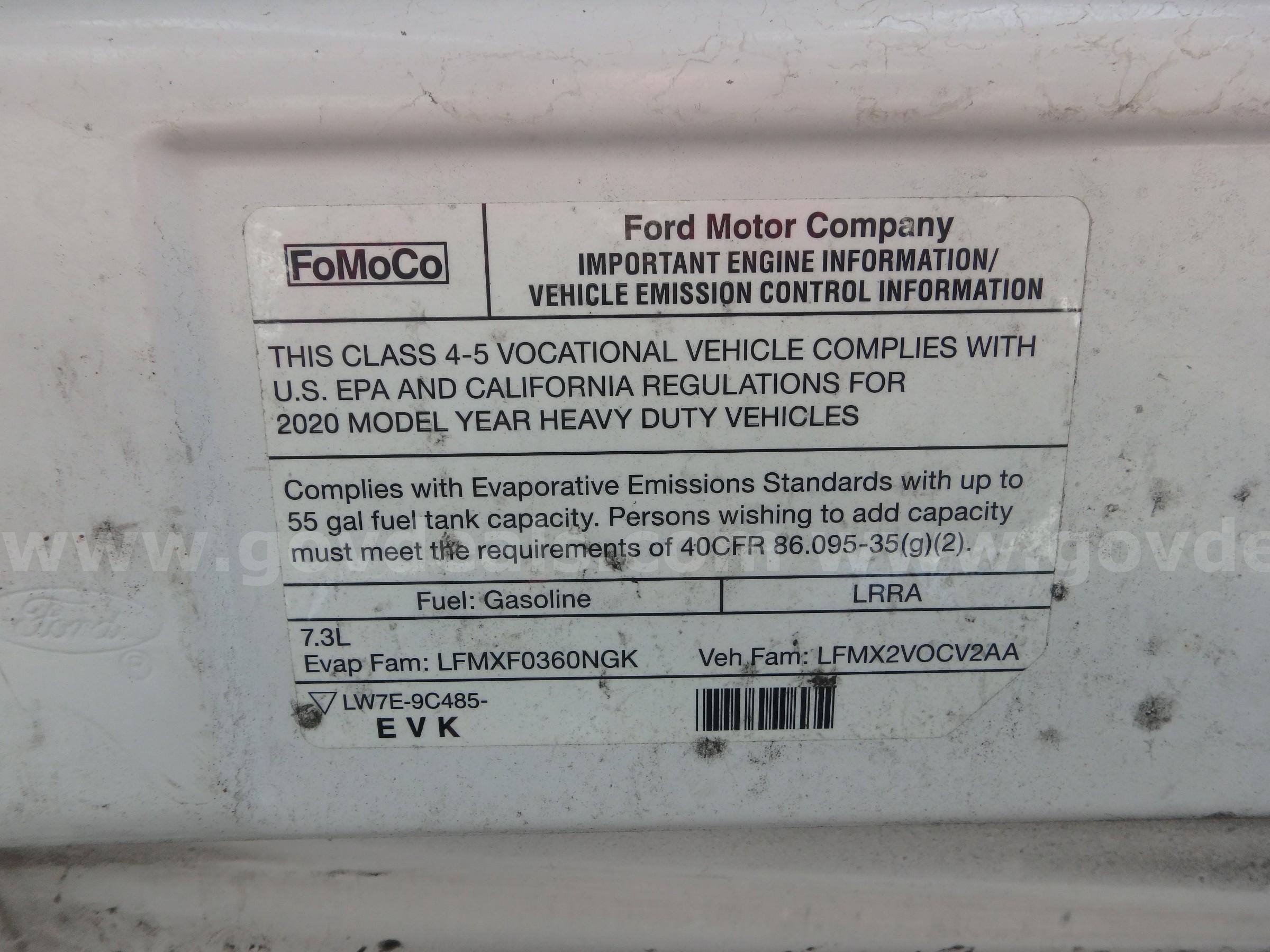 2021 Ford Econoline E450 Cutaway Bus Unit # 2028 Ford E450 Government Surplus Auction - Photo #3