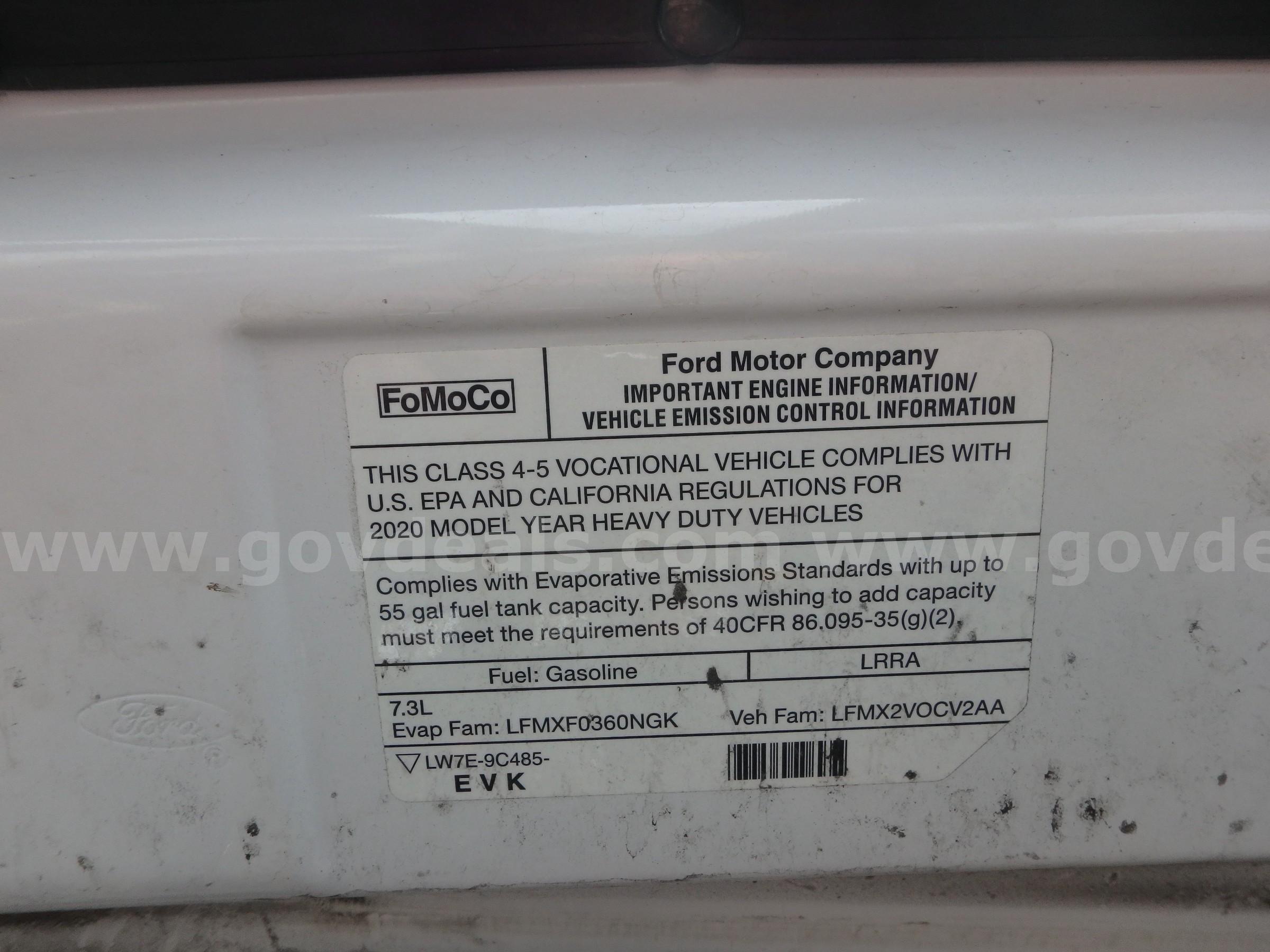 2021 Ford Econoline E450 Cutaway Bus Unit # 2030 Ford E450 Government Surplus Auction - Photo #2