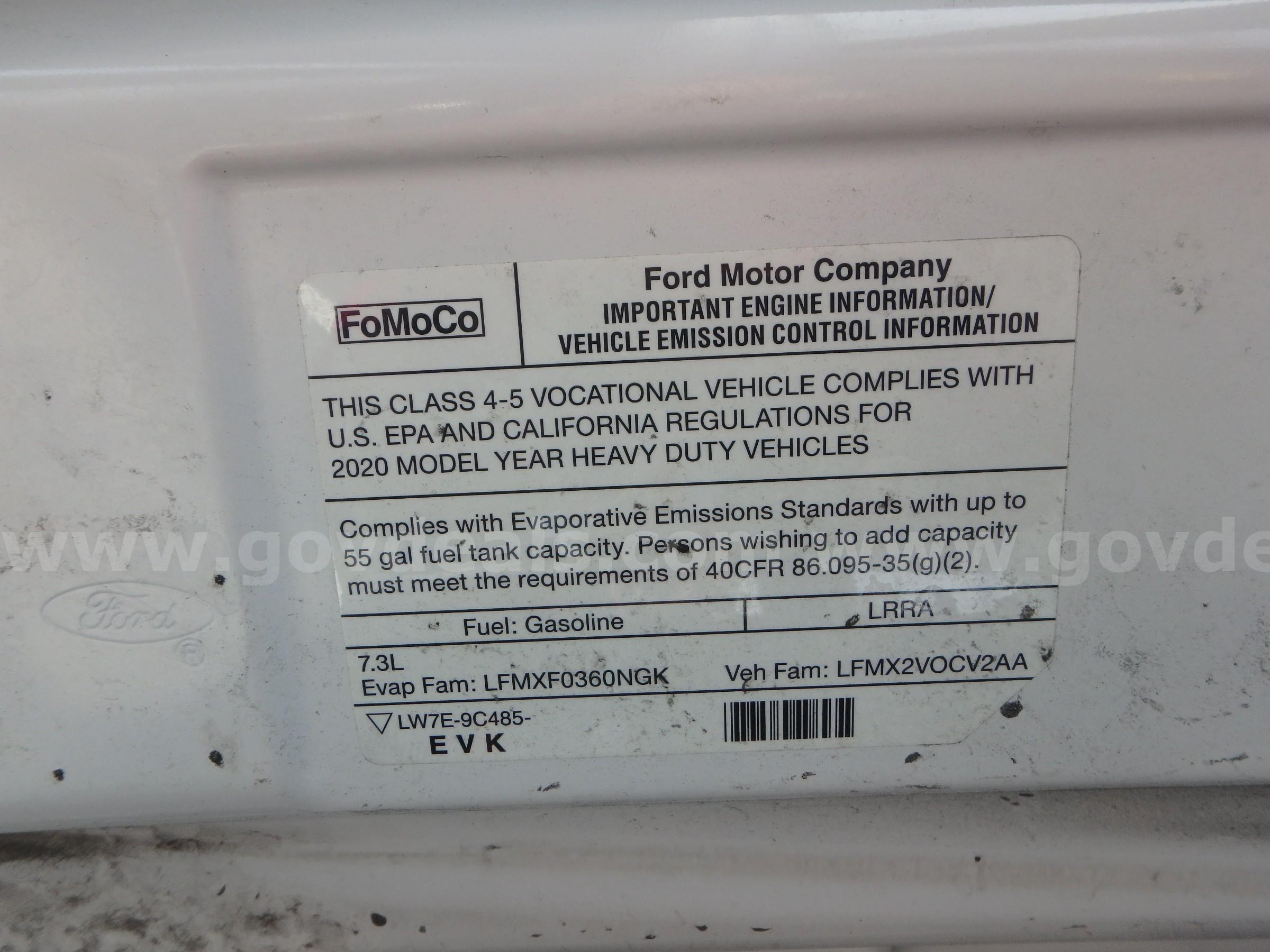 2021 Ford Econoline E450 Cutaway Bus Unit # 2031 Ford E450 Government Surplus Auction - Photo #3