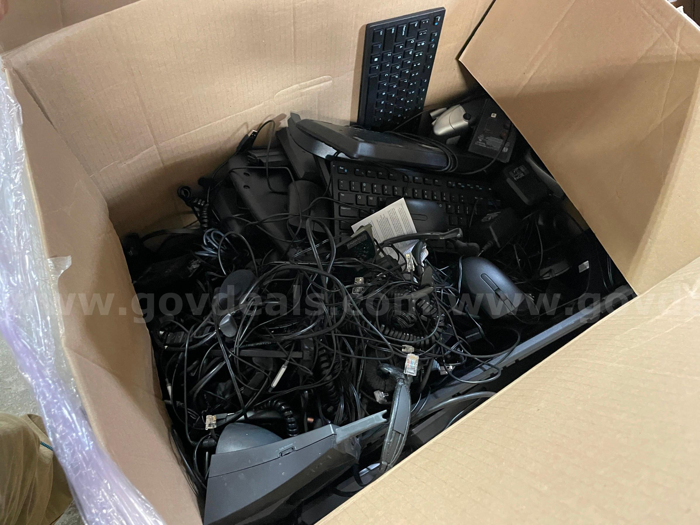 Lot of Dell Docking Stations, Office Items, and an Epson Printer Dell  Government Surplus Auction - Photo #2