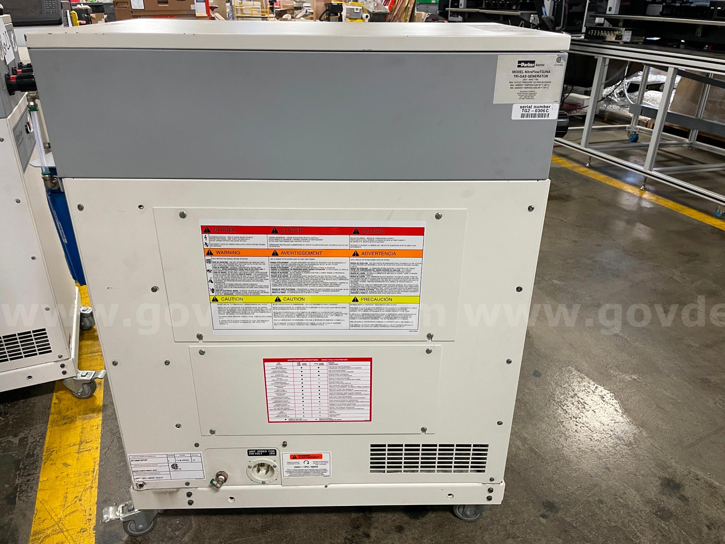 Parker NitroFlow Gas Generator System   Government Surplus Auction - Photo #5