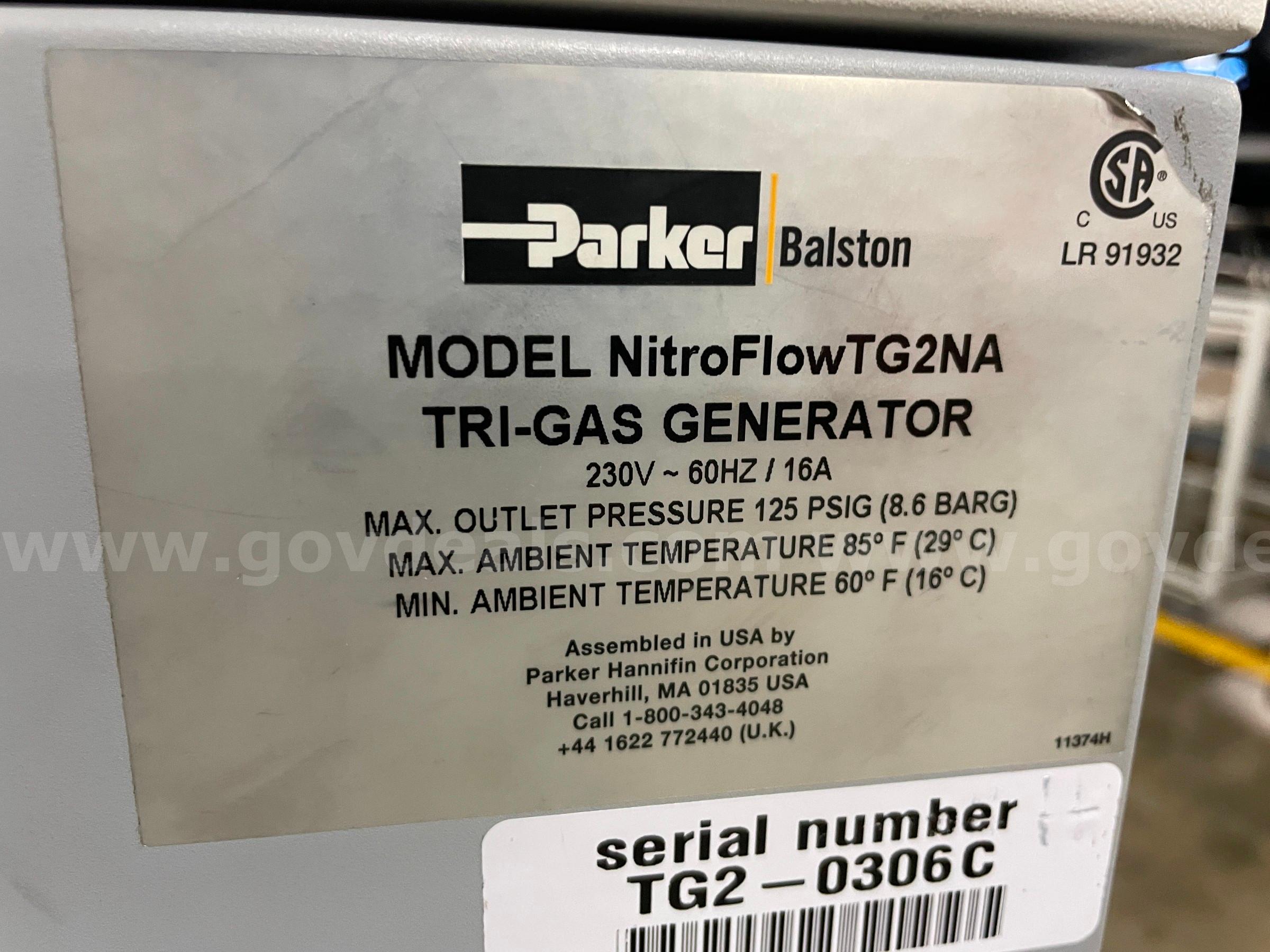 Parker NitroFlow Gas Generator System   Government Surplus Auction - Photo #6