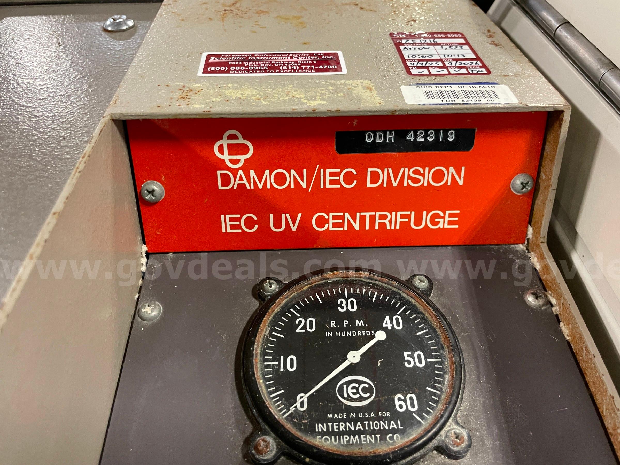 Damon IEC Centrifuge   Government Surplus Auction - Photo #3