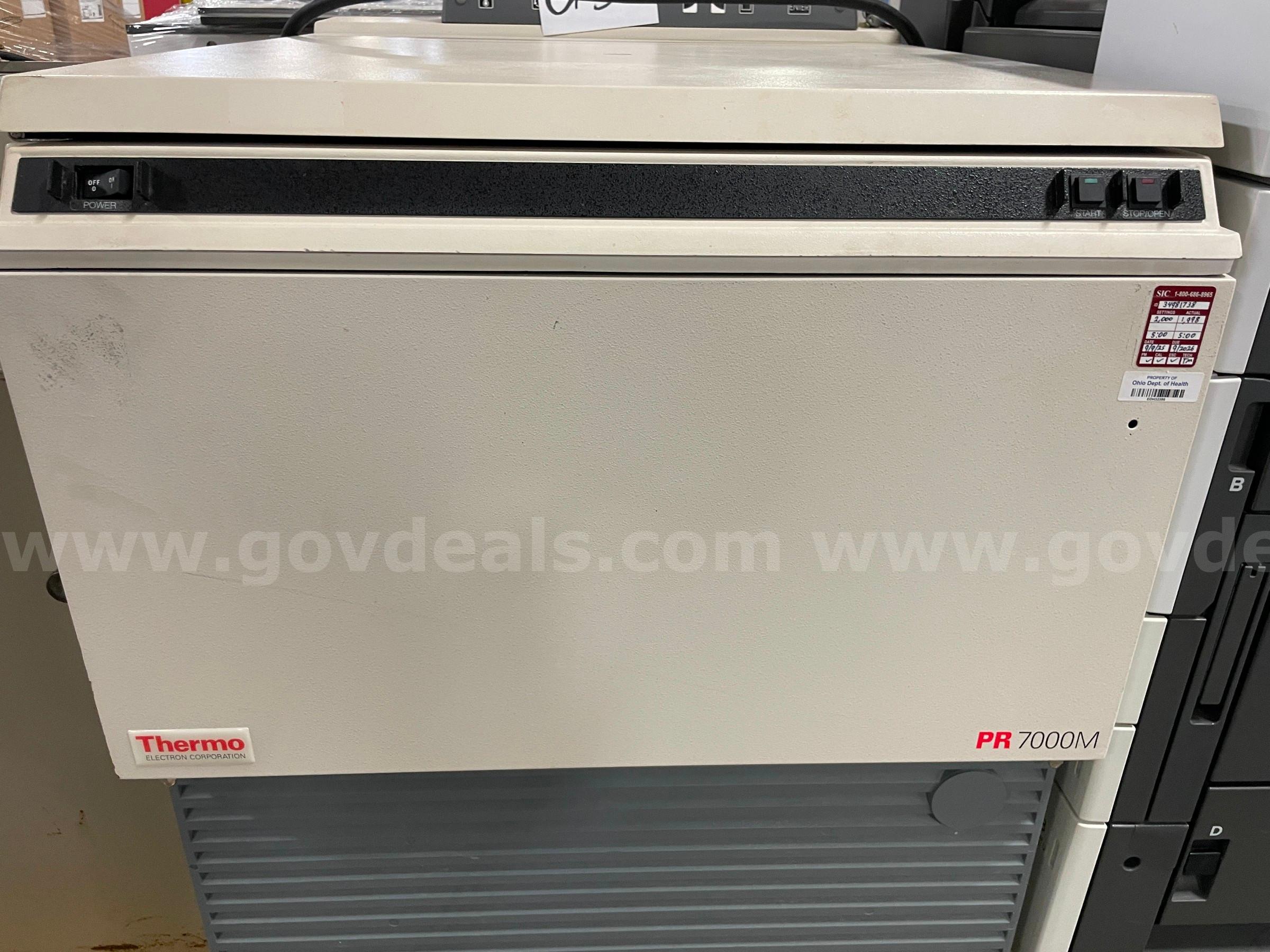 Thermo PR7000M Centrifuge  PR7000M Government Surplus Auction - Photo #2