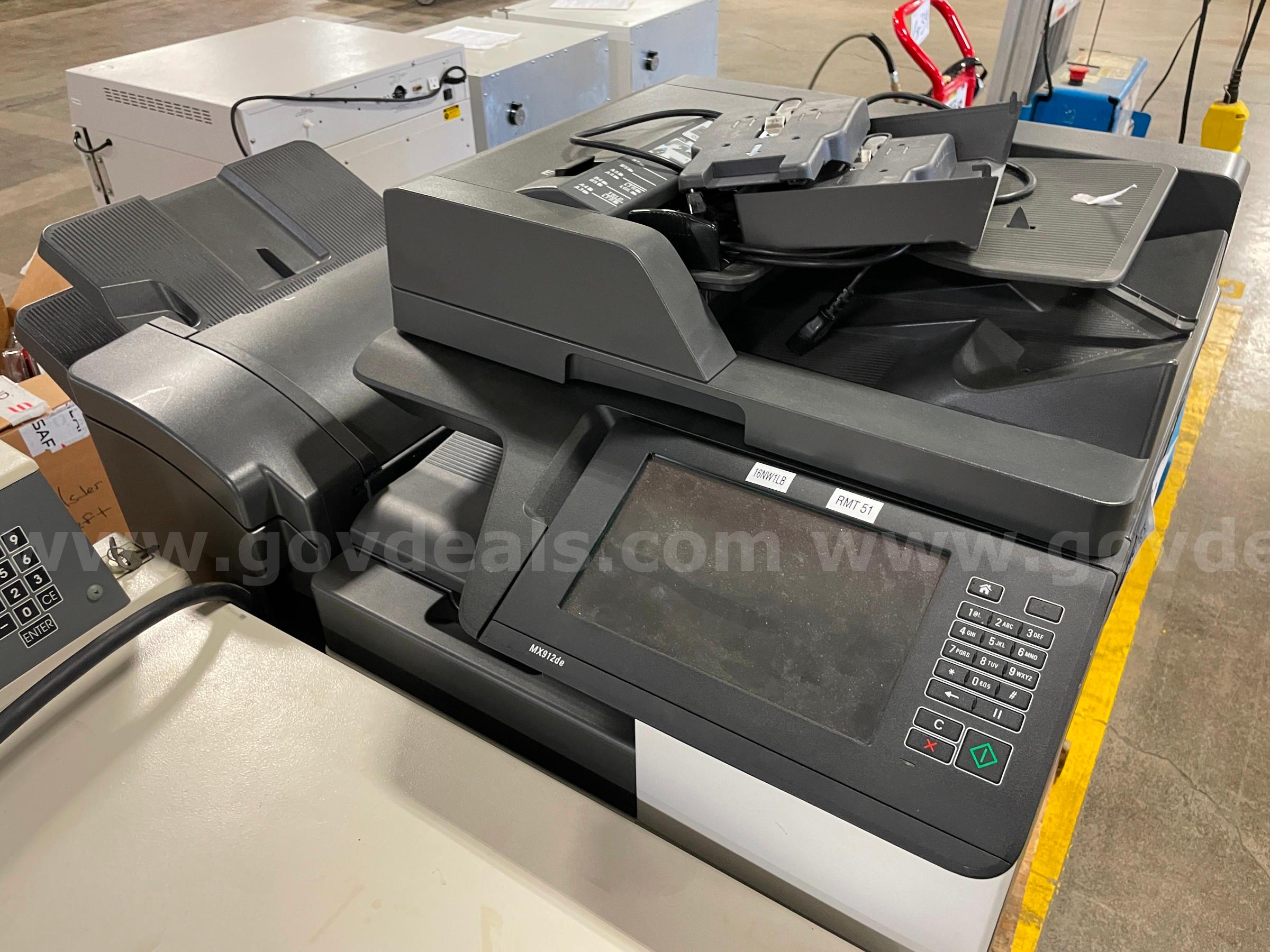 Lexmark MX912 Printer  MX912 Government Surplus Auction - Photo #2