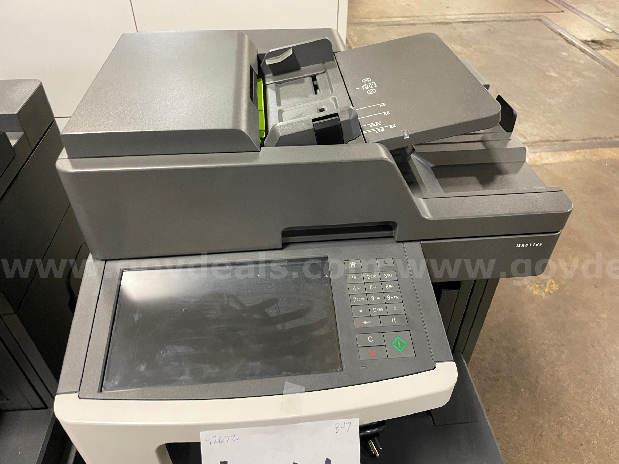 Lexmark MX811 Printer  MX811 Government Surplus Auction - Photo #4