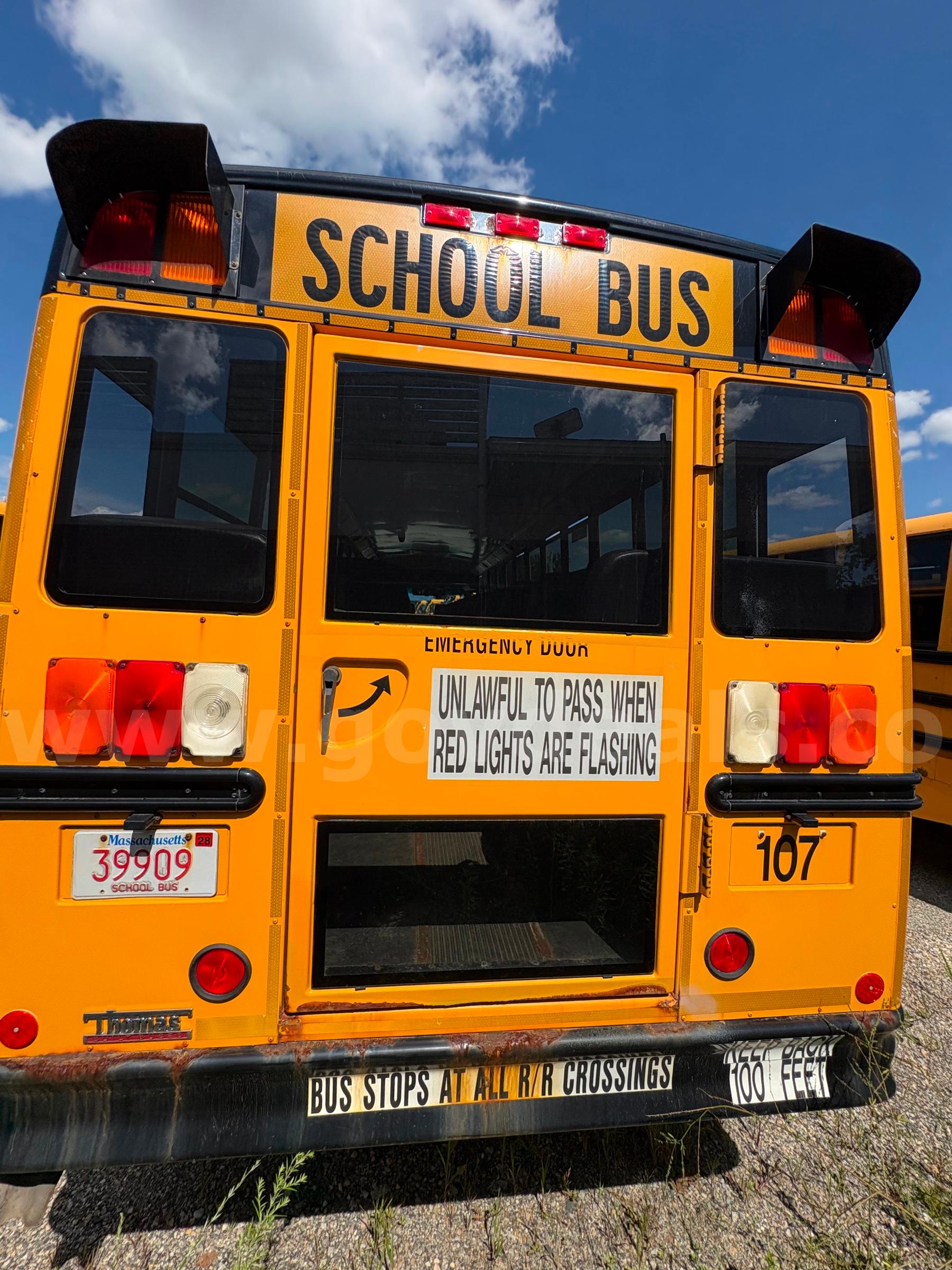 2015 Freightliner B2 Bus Chassis Freightliner B2 Bus Chassis Government Surplus Auction - Photo #5