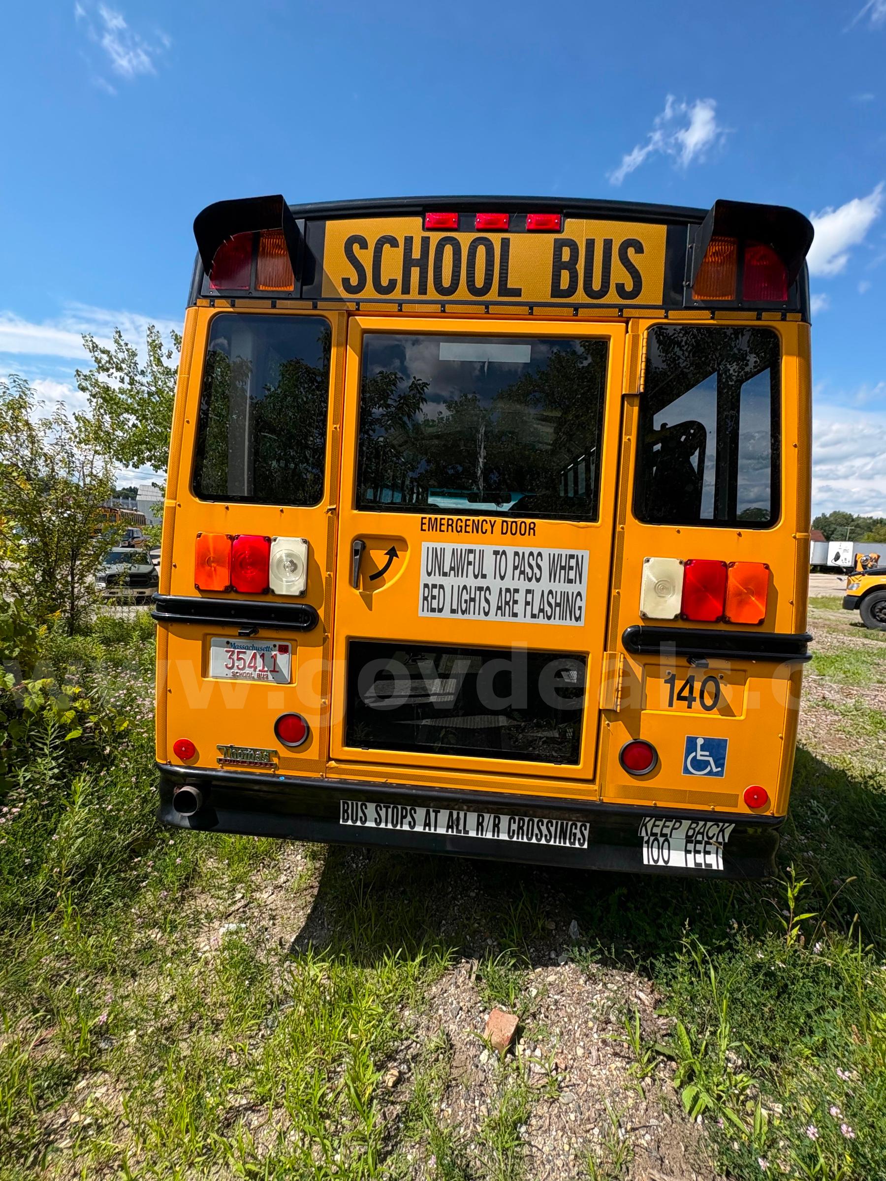 2015 Freightliner B2 School Bus Chassis w/ Wheel Chair Lift Freightliner B2 Bus Chassis Government Surplus Auction - Photo #5
