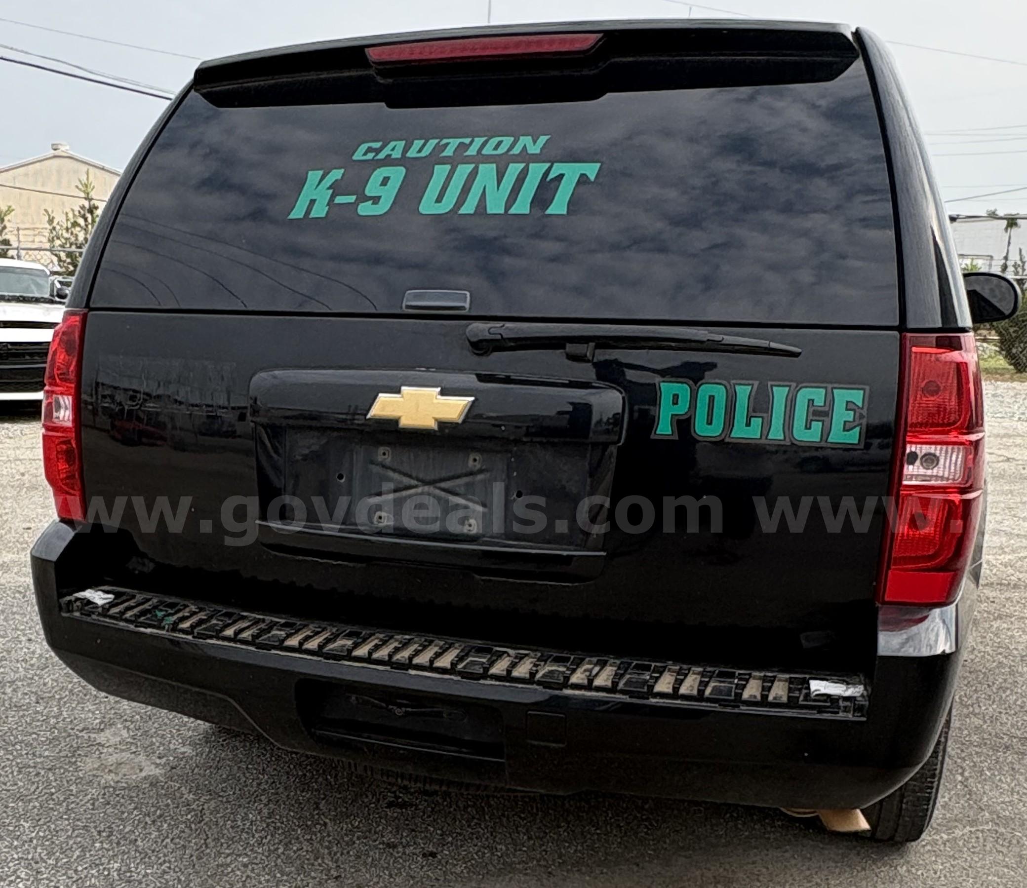 2013 Chevrolet K-9 Police Tahoe Chevrolet Tahoe Government Surplus Auction - Photo #4