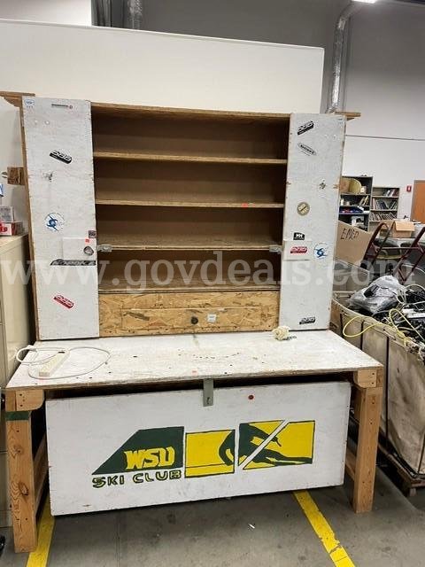 Custom Made Work Bench   Government Surplus Auction - Primary Photo
