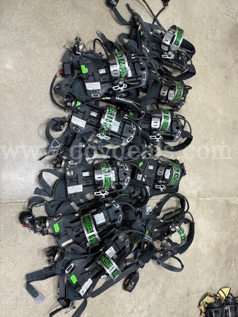 LOT of MSA SCBA Bottle, Masks & Backplates MSA  Government Surplus Auction - Primary Photo