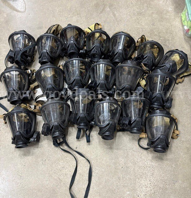 LOT of MSA SCBA Bottle, Masks & Backplates MSA  Government Surplus Auction - Photo #3