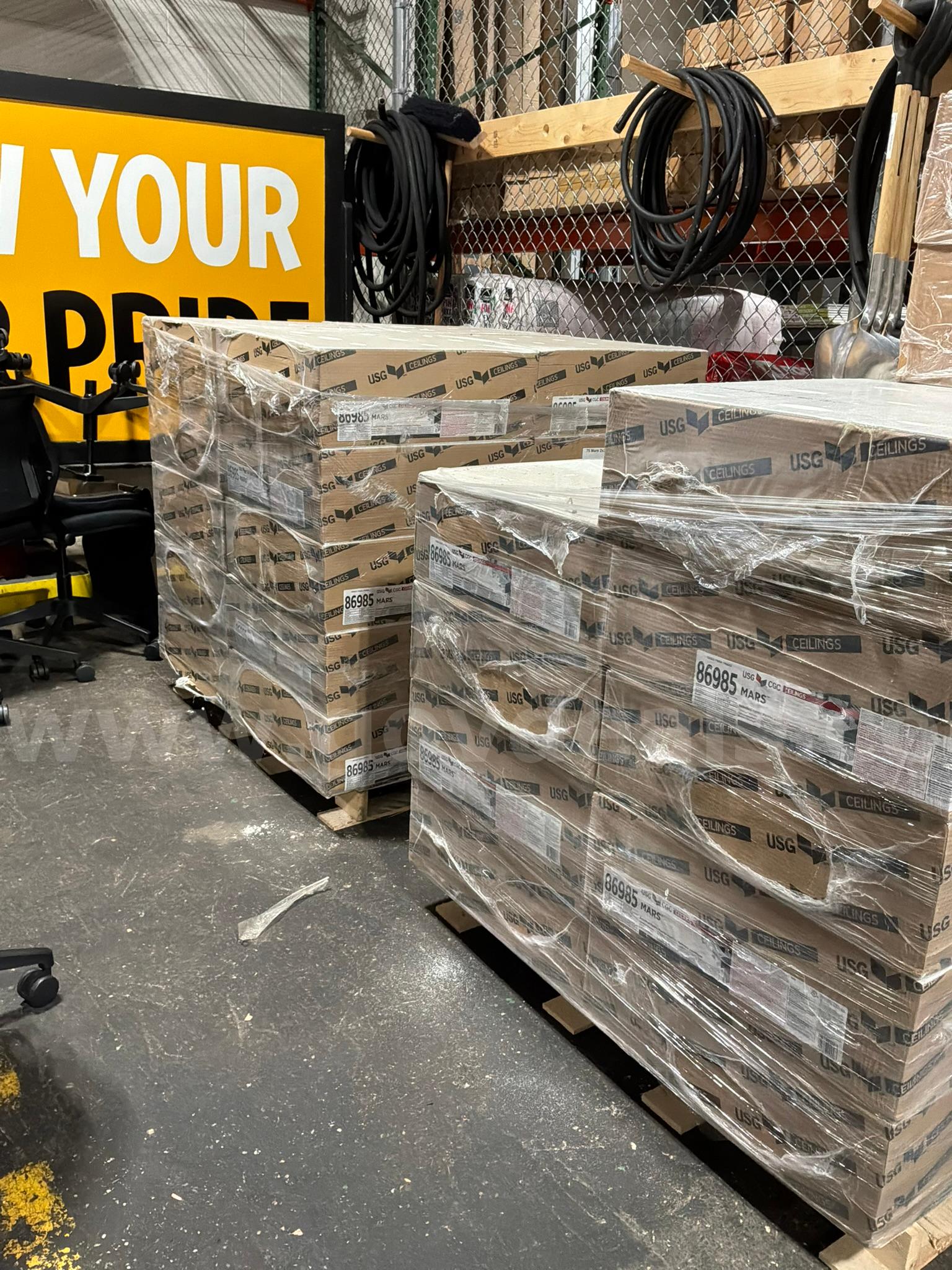 USG Ceilings Mars Acoustical Ceiling Panels, USG Model 86985 Government Surplus Auction - Primary Photo