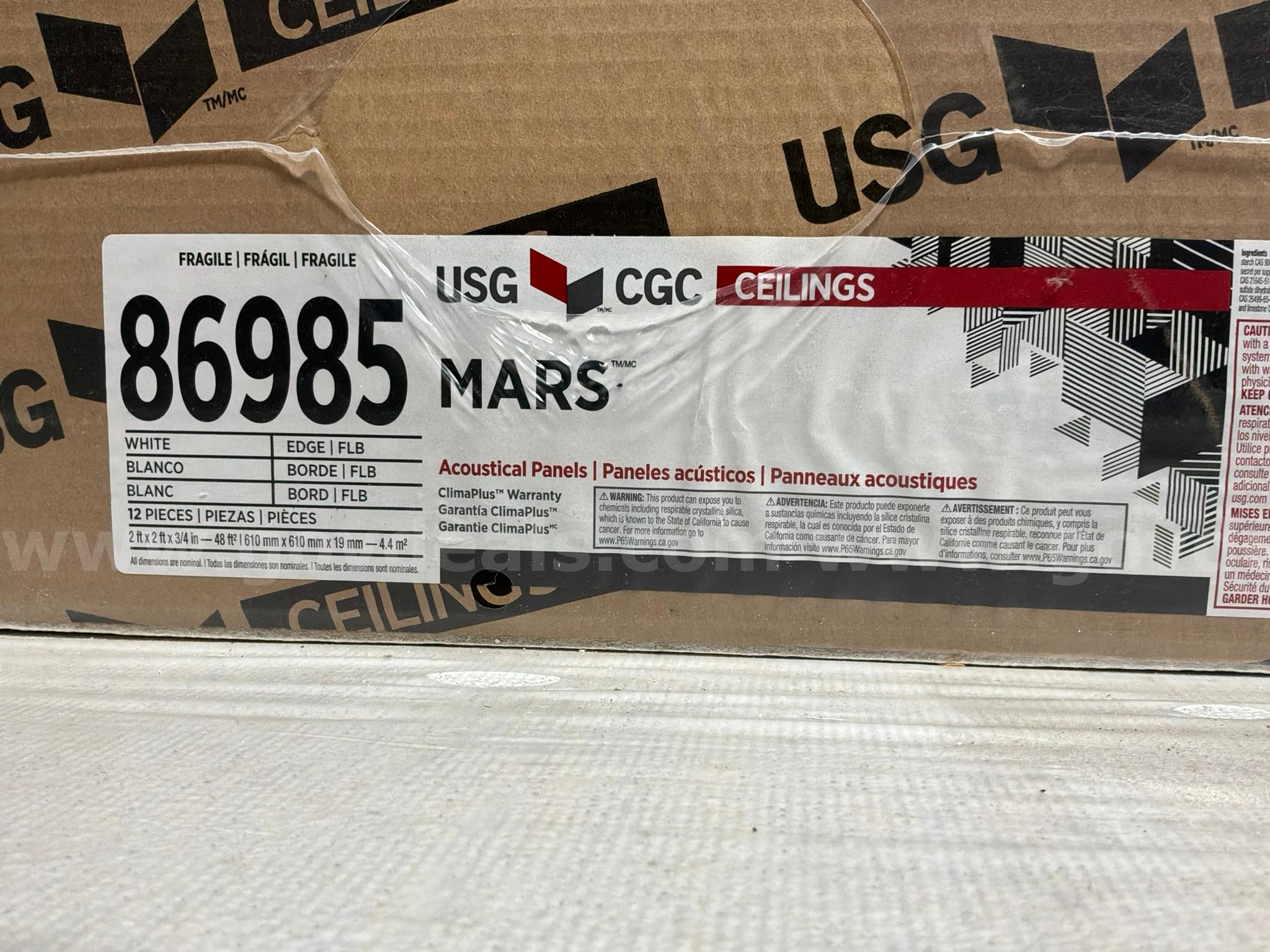 USG Ceilings Mars Acoustical Ceiling Panels, USG Model 86985 Government Surplus Auction - Photo #2