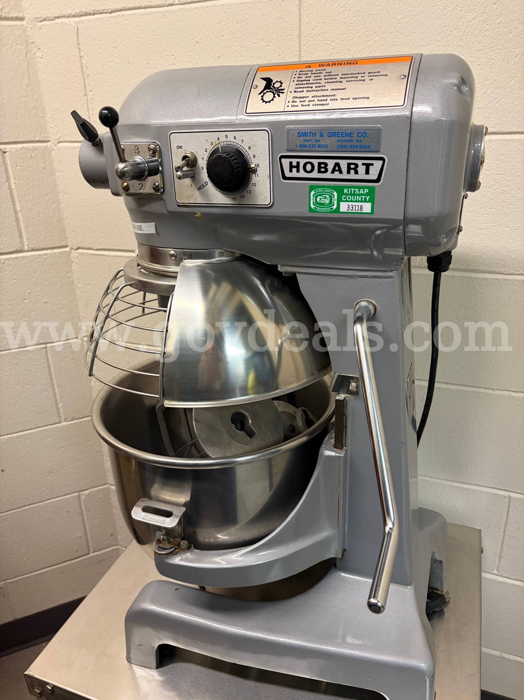Hobart Standing Mixer Hobart A-200T Government Surplus Auction - Photo #2