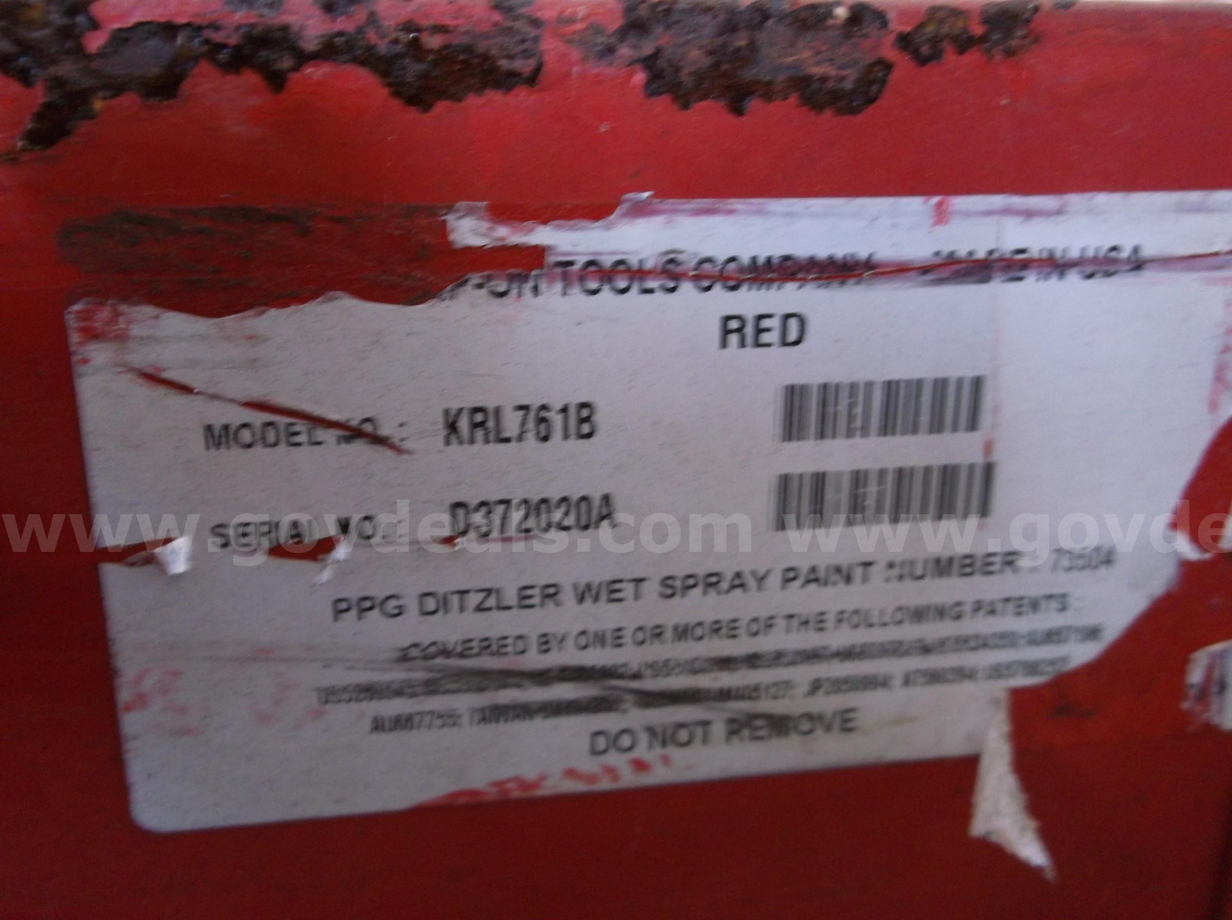 SNAP-ON TOOL BOX  KRL761B Government Surplus Auction - Photo #2