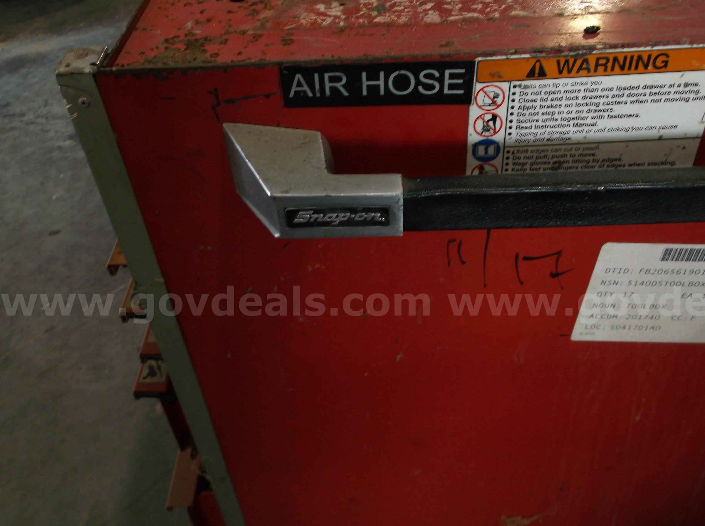 SNAP-ON TOOL BOX  KRL761B Government Surplus Auction - Photo #4