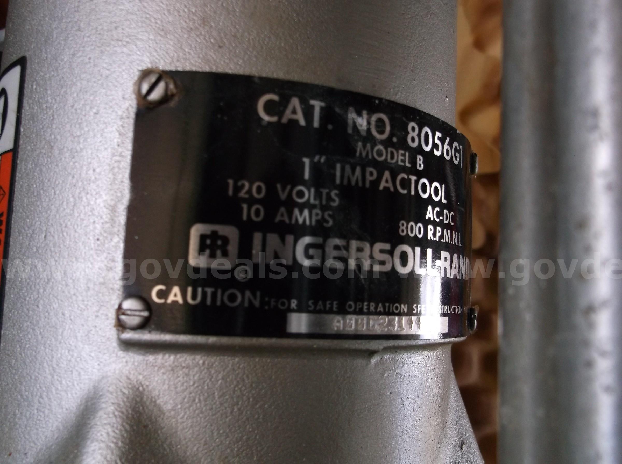 1" CORDED ELECTRIC INGERSOLLRAND IMPACT  8056GI Government Surplus Auction - Photo #2
