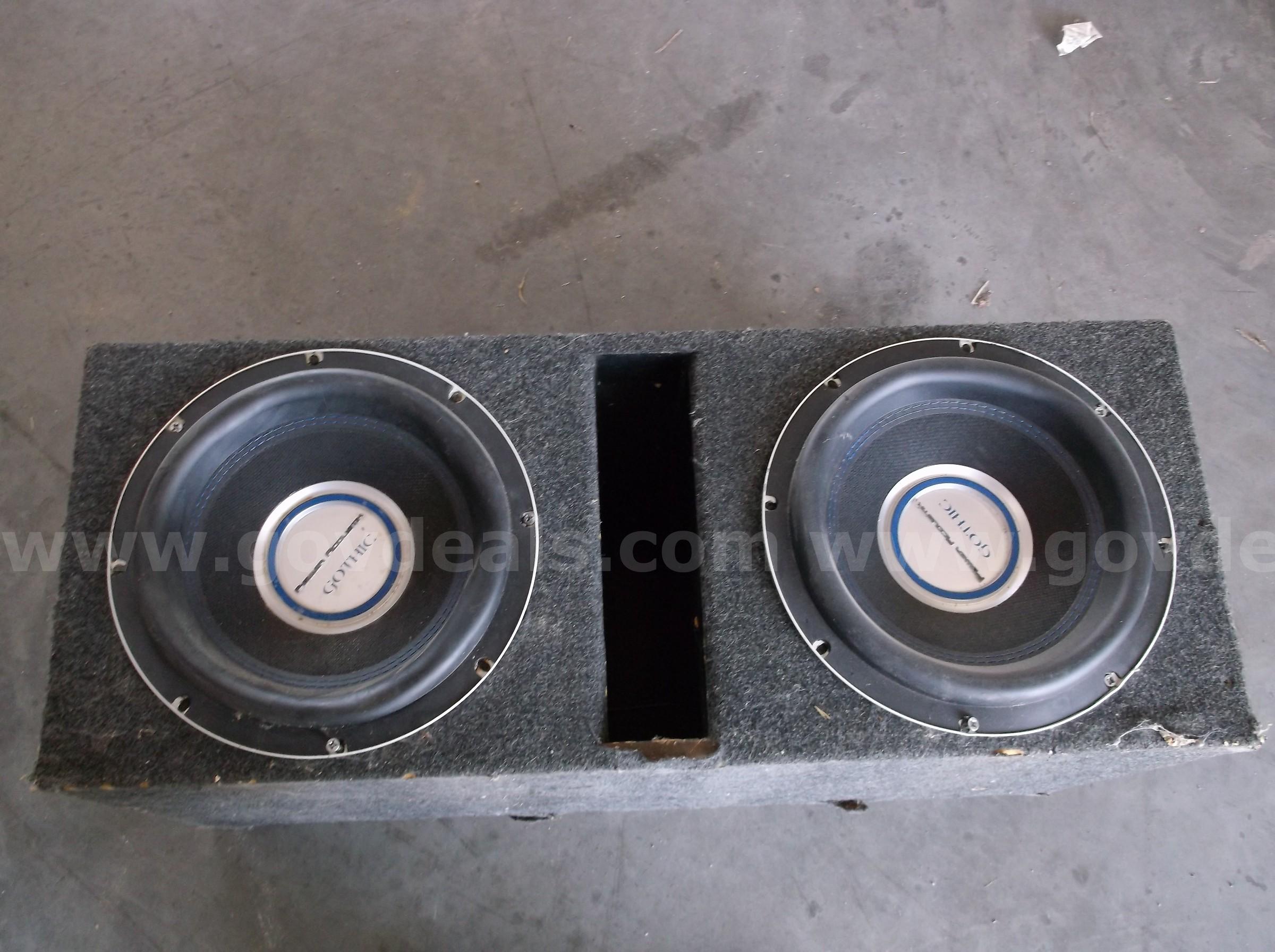POWER ACOUSTIK GOTHIC 10" SUBS IN A BOX