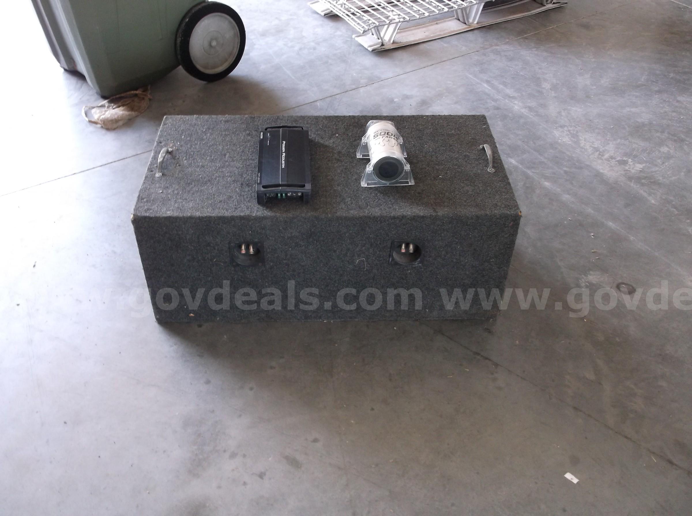 POWER ACOUSTIK GOTHIC 10" SUBS IN A BOX   Government Surplus Auction - Photo #2