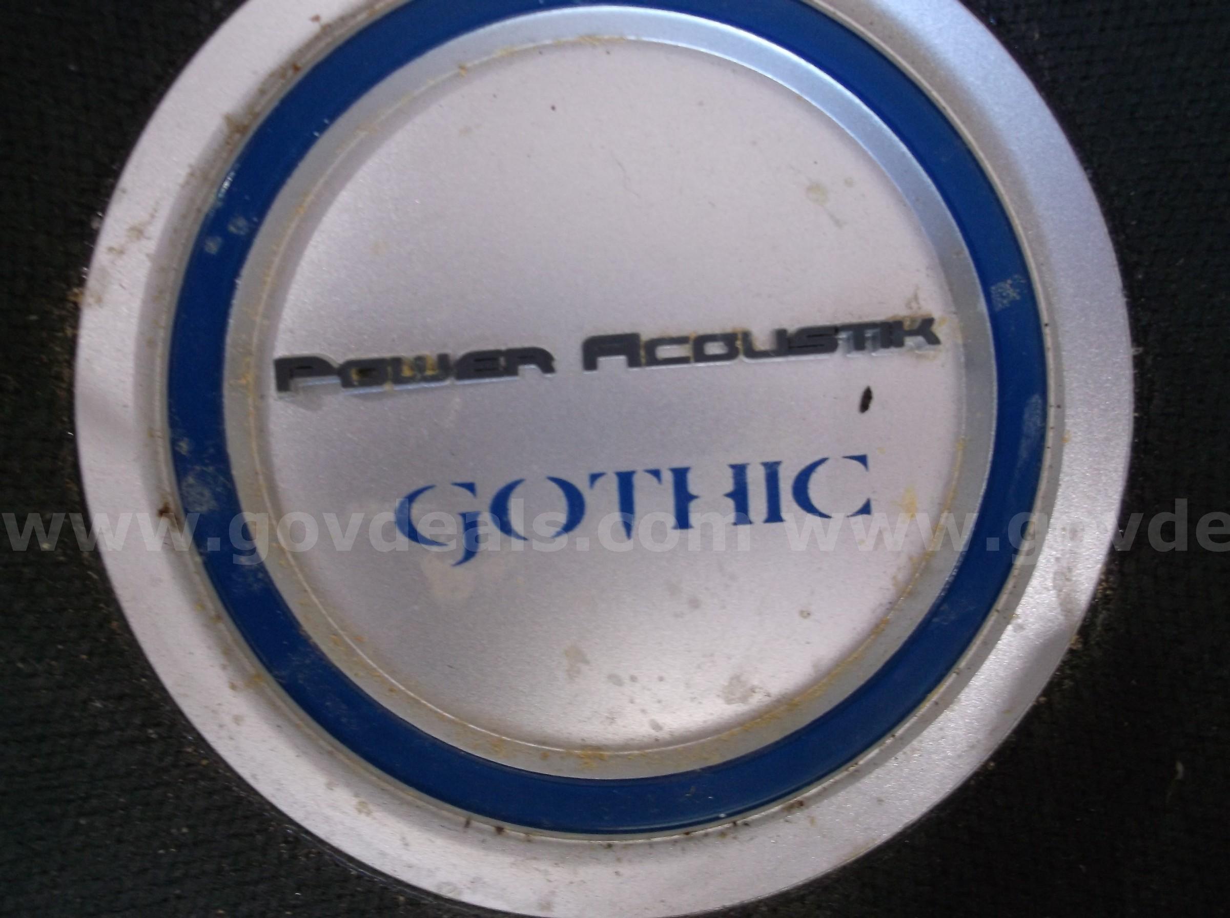 POWER ACOUSTIK GOTHIC 10" SUBS IN A BOX   Government Surplus Auction - Photo #5