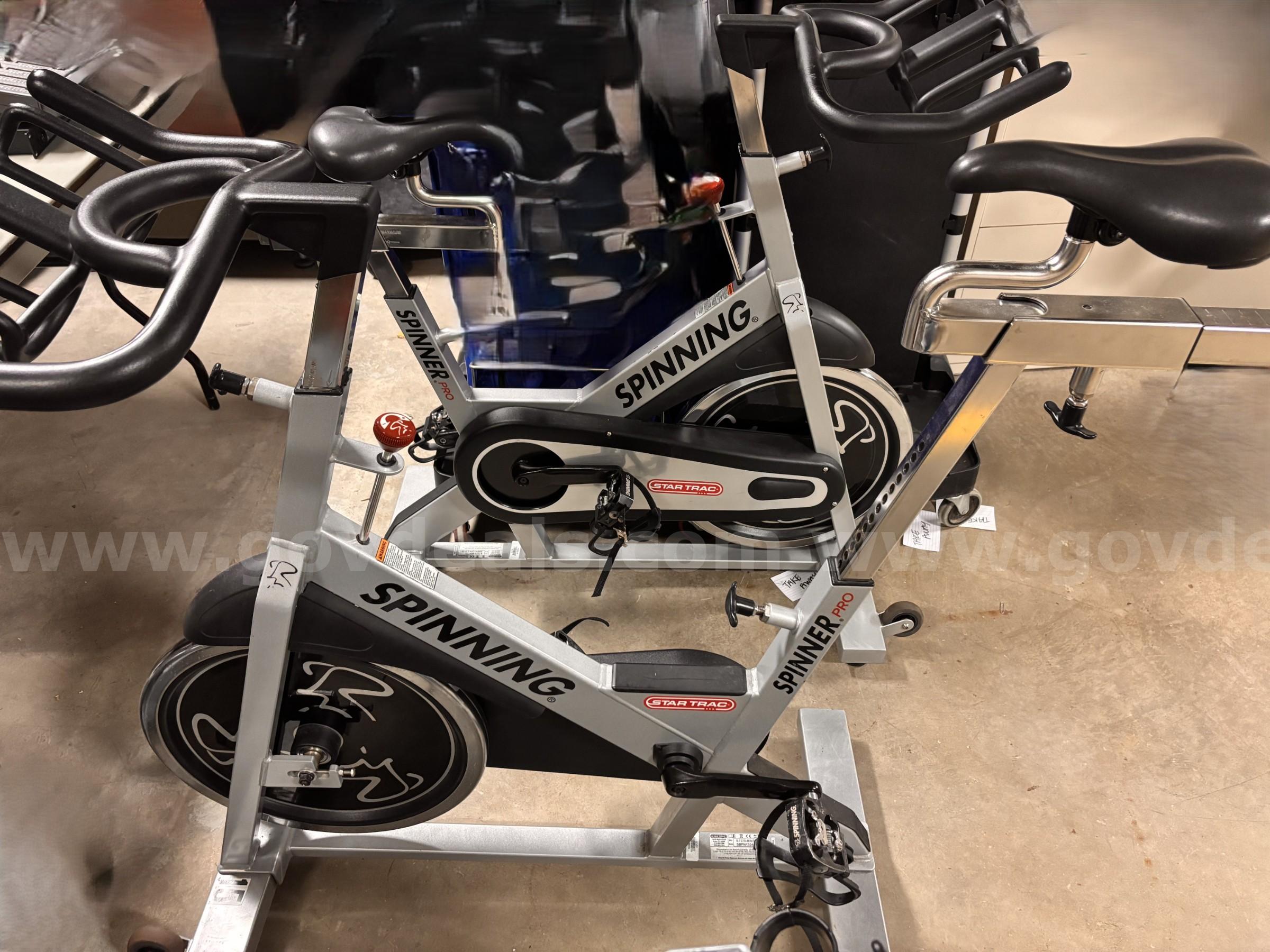 Star Trac Spinner Pro Exercise Bikes (2)   Government Surplus Auction - Primary Photo