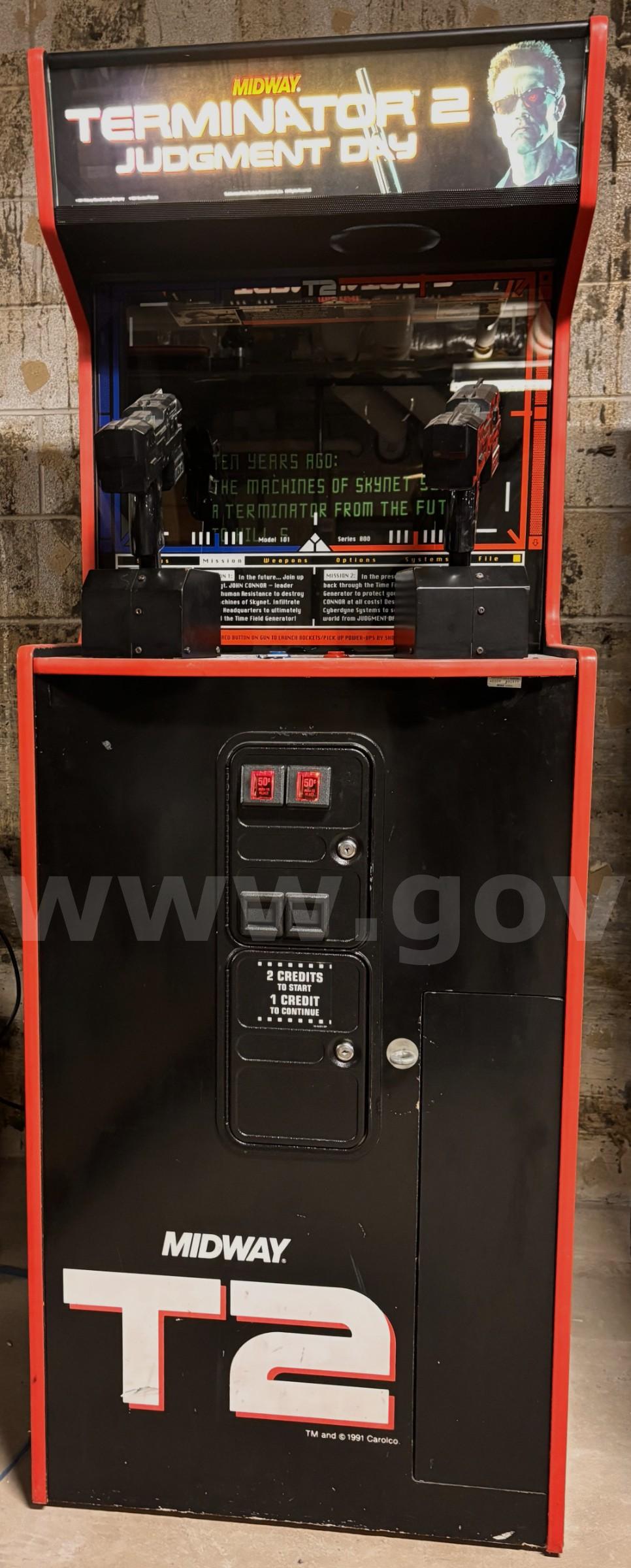 Midway Terminator 2: Judgment Day Arcade Video Game  40009 Government Surplus Auction - Primary Photo