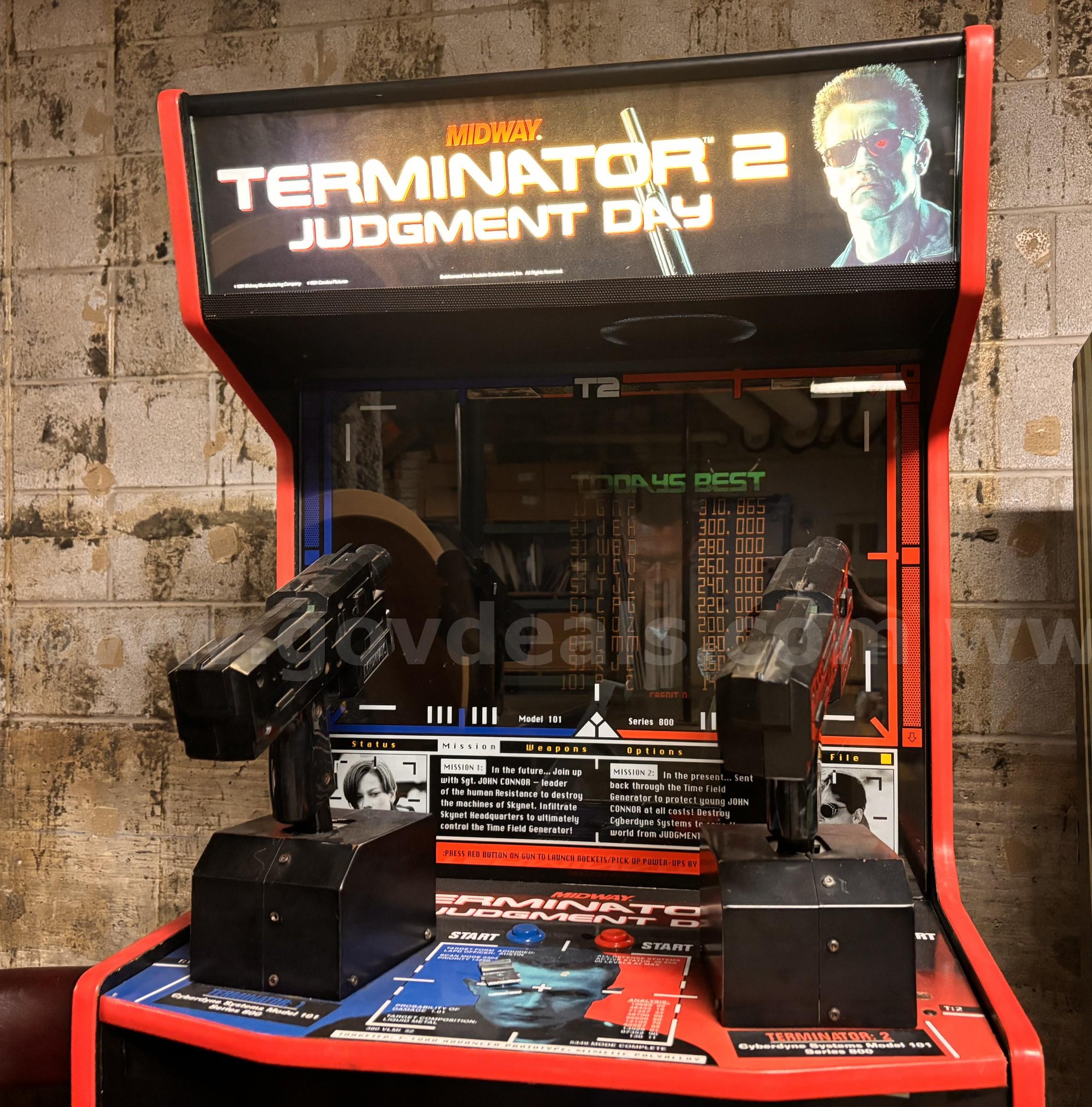 Midway Terminator 2: Judgment Day Arcade Video Game  40009 Government Surplus Auction - Photo #2