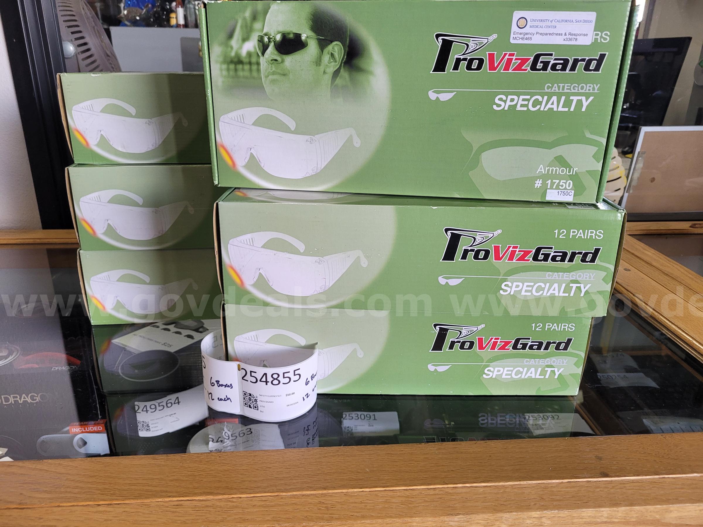 SAFETY GLASSES SET: CLEAR PROVIZGARD 1750 Government Surplus Auction - Primary Photo