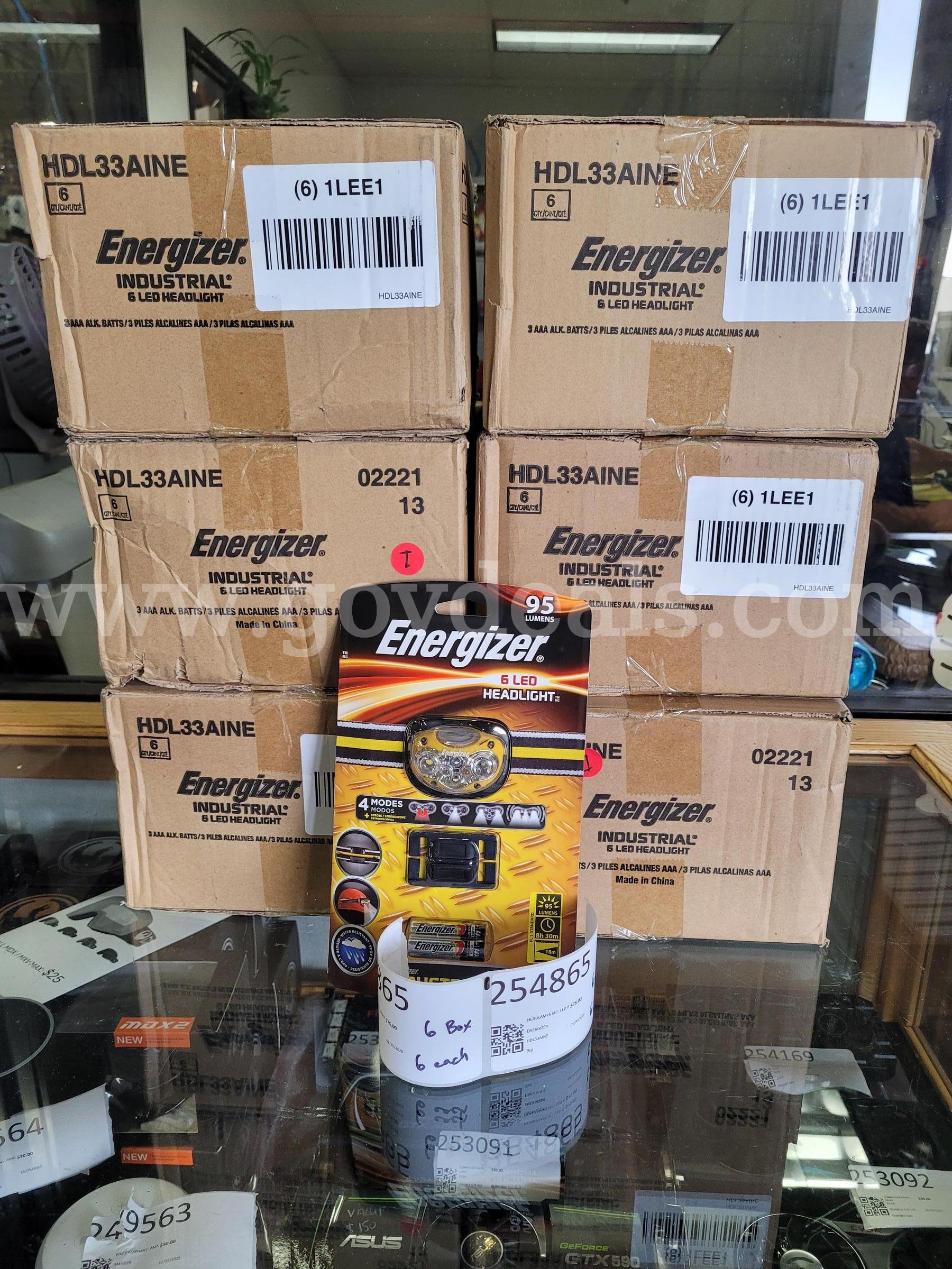 HEADLAMPS SET: LED BATTERY POWERED ENERGIZER HDL33AINE Government Surplus Auction - Primary Photo