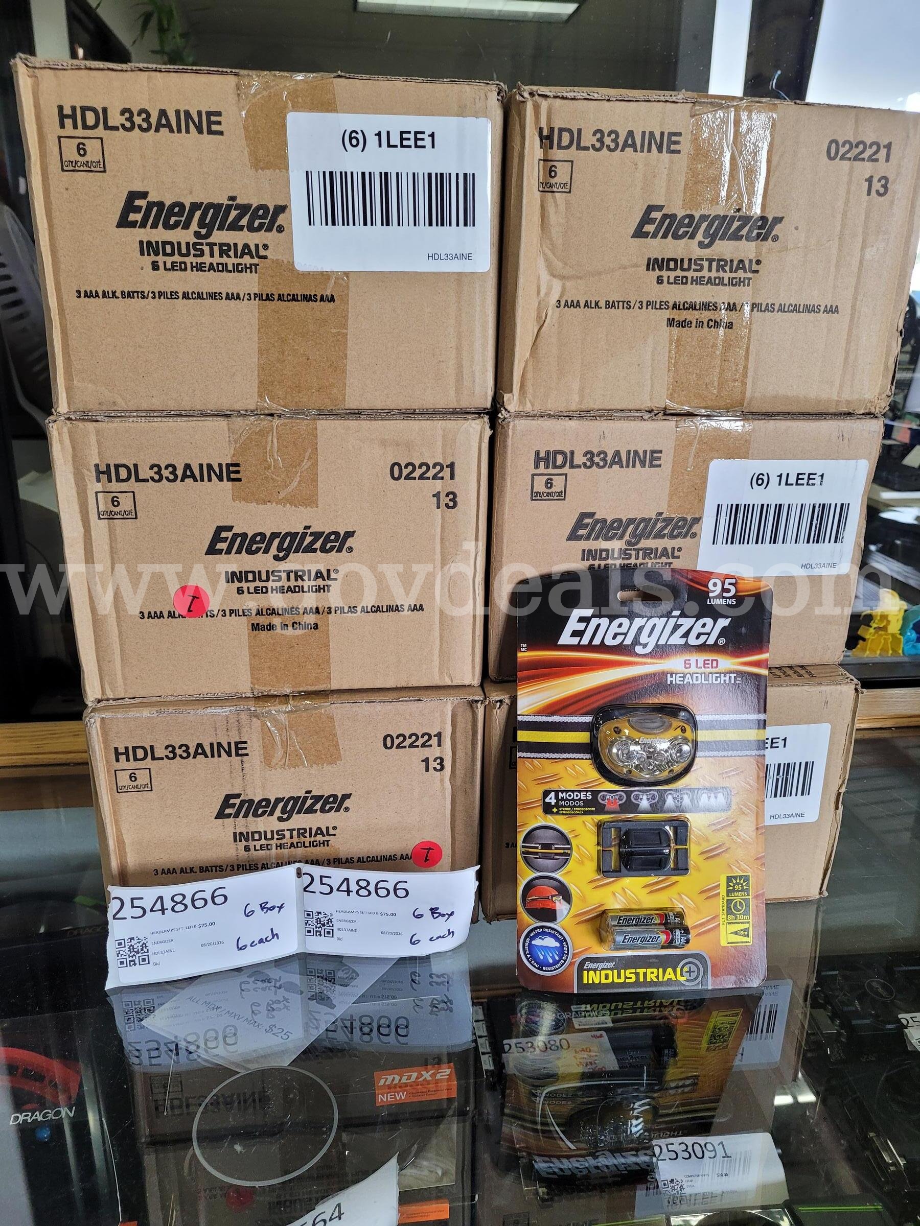 HEADLAMPS SET: LED BATTERY POWERED