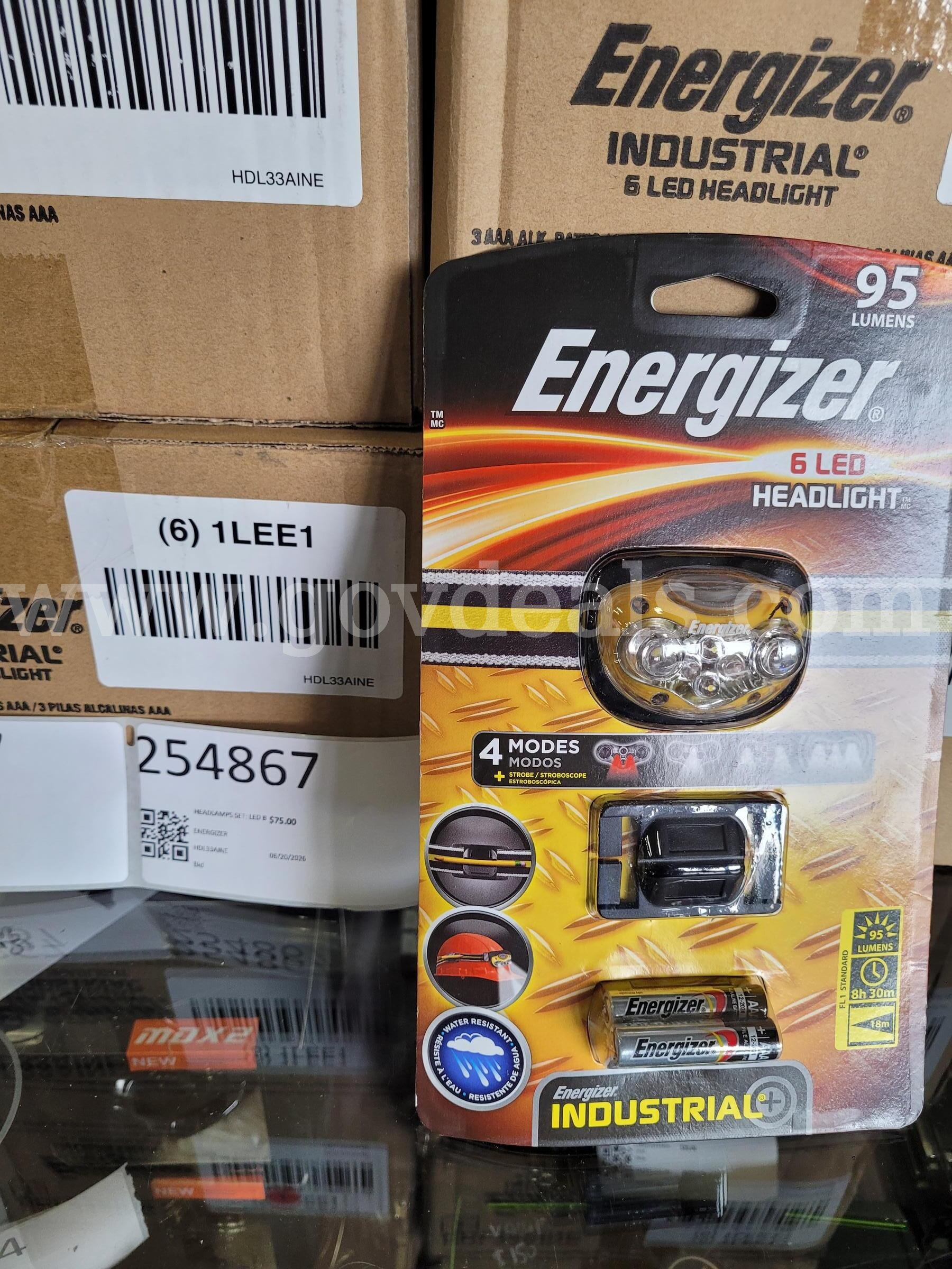 HEADLAMPS SET: LED BATTERY POWERED ENERGIZER HDL33AINE Government Surplus Auction - Photo #2
