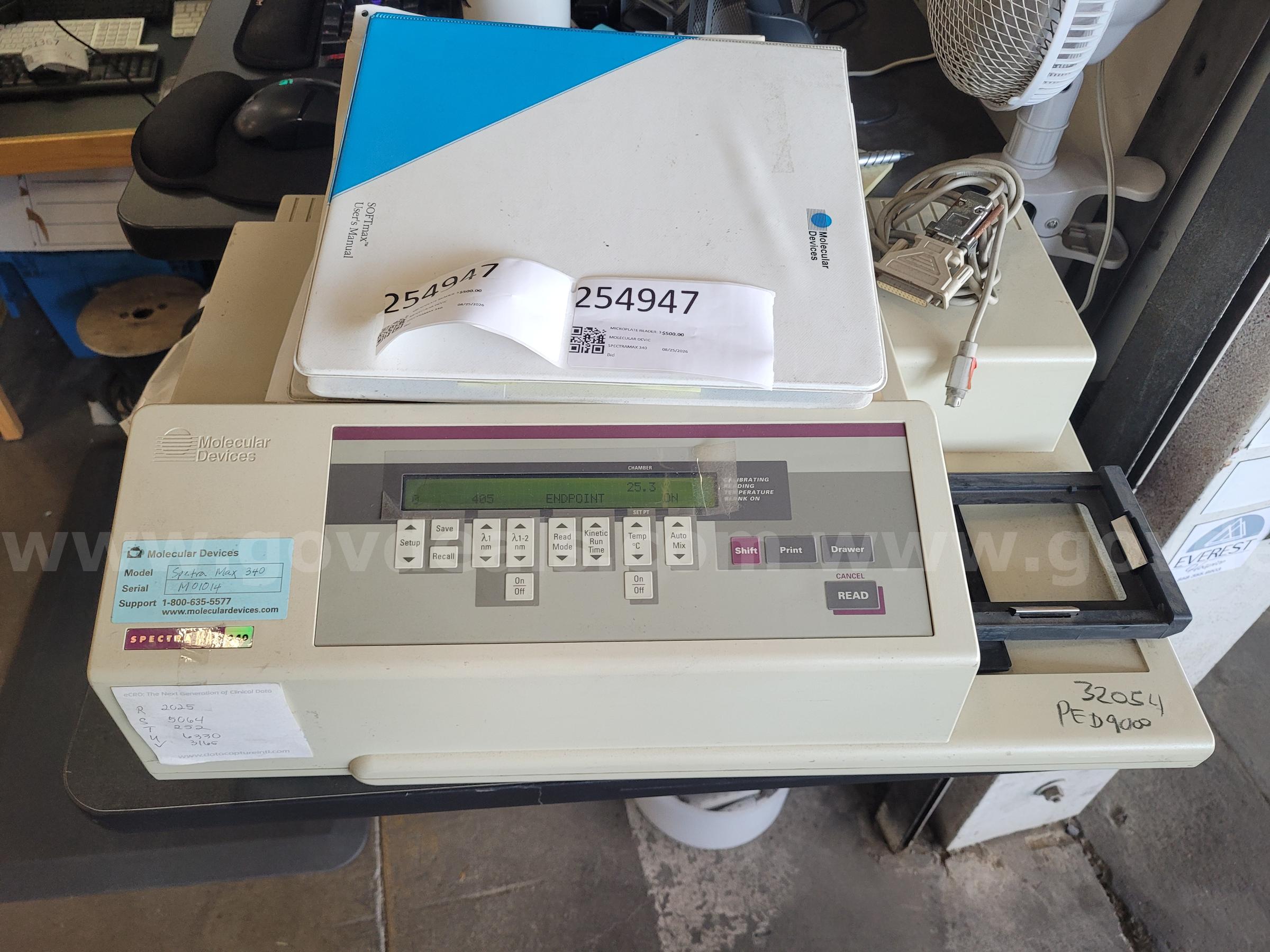 MICROPLATE READER: 384 ABSORBANCE MOLECULAR DEVICES 384 Government Surplus Auction - Primary Photo