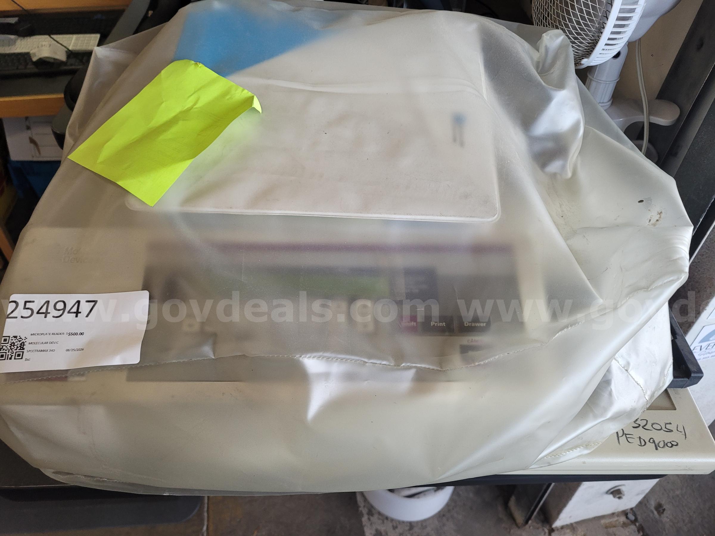 MICROPLATE READER: 384 ABSORBANCE MOLECULAR DEVICES 384 Government Surplus Auction - Photo #4