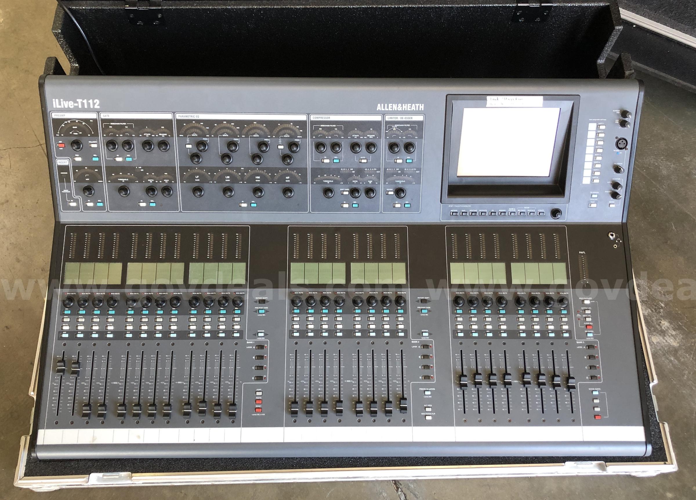 AUDIO MIXING CONSOLE: DIGITAL ALLEN &amp; HEATH iLIVE T-112 Government Surplus Auction - Photo #2