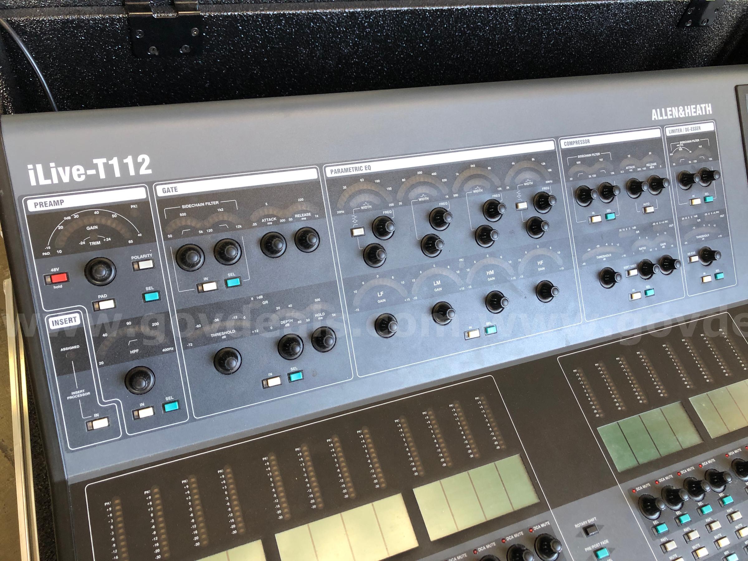 AUDIO MIXING CONSOLE: DIGITAL ALLEN &amp; HEATH iLIVE T-112 Government Surplus Auction - Photo #3