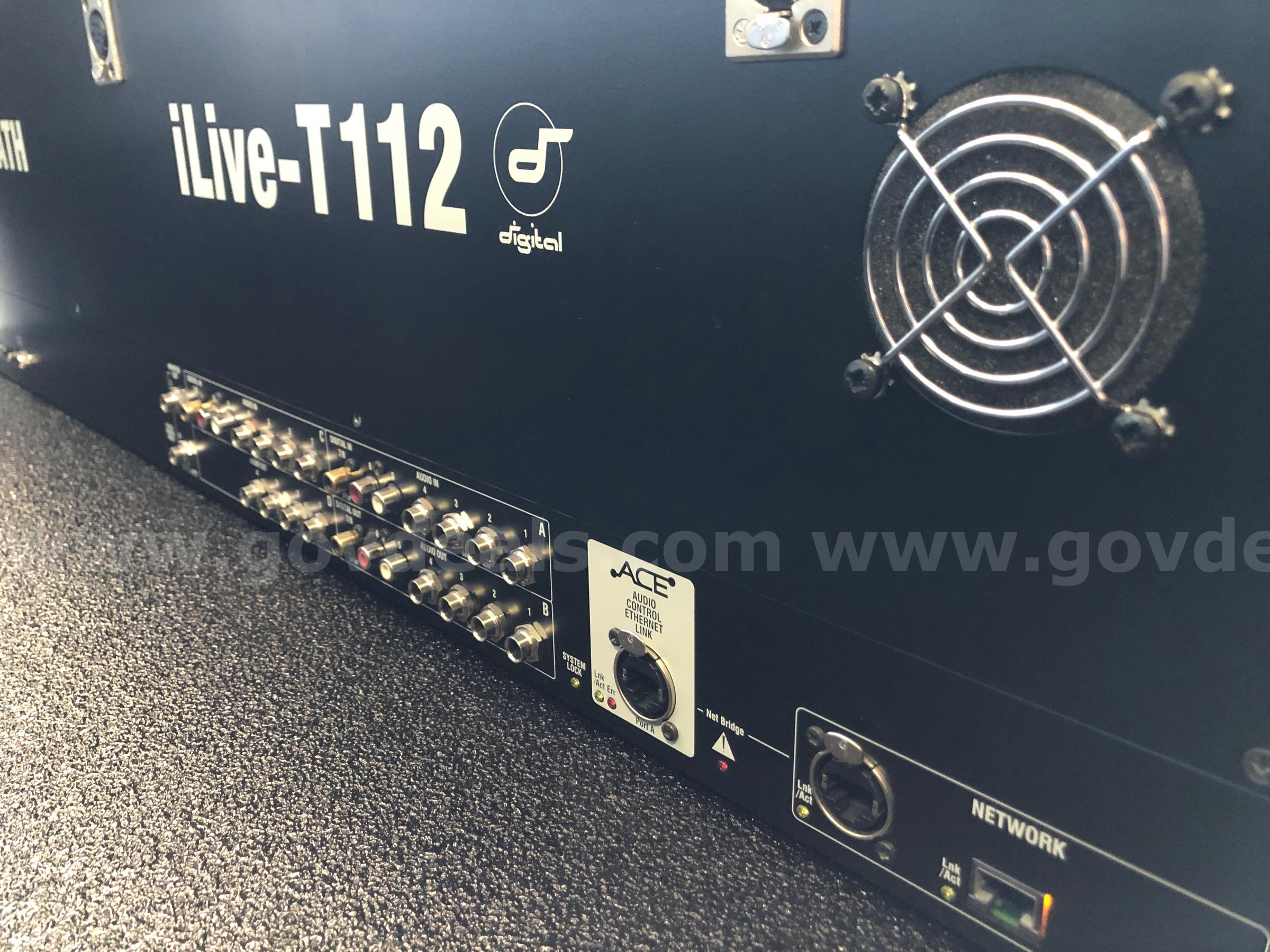 AUDIO MIXING CONSOLE: DIGITAL ALLEN &amp; HEATH iLIVE T-112 Government Surplus Auction - Photo #4